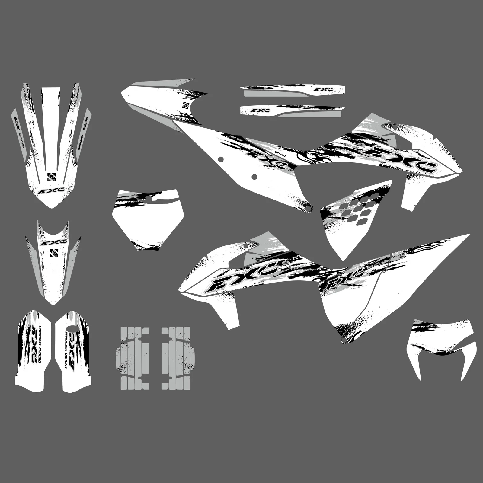 Motorcycle Graphics Decals Stickers Kit For KTM 150 250 300 350 450 500 EXC XC-W 2020-2023 - Image 2