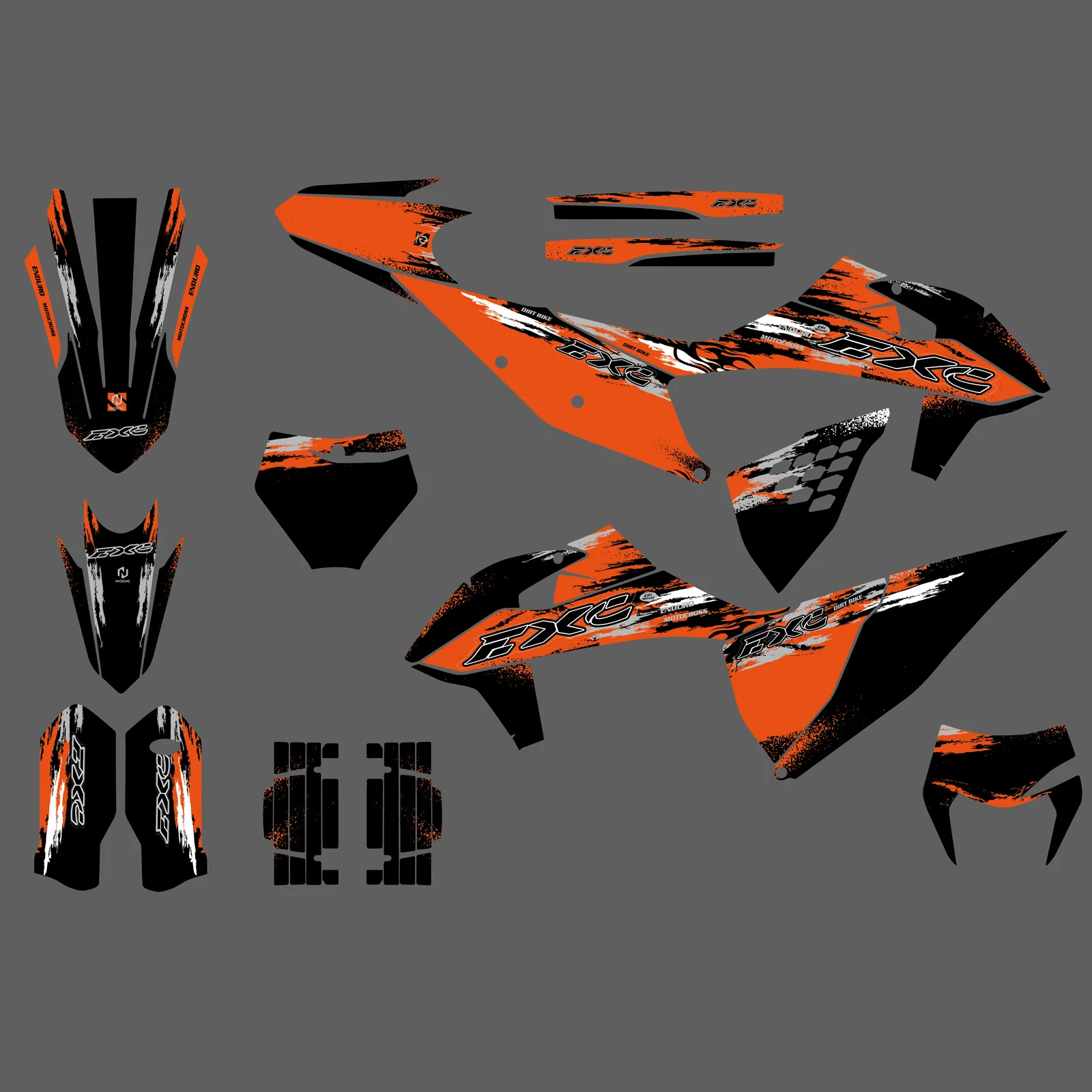Motorcycle Graphics Decals Stickers Kit For KTM 150 250 300 350 450 500 EXC XC-W 2020-2023 - Image 3