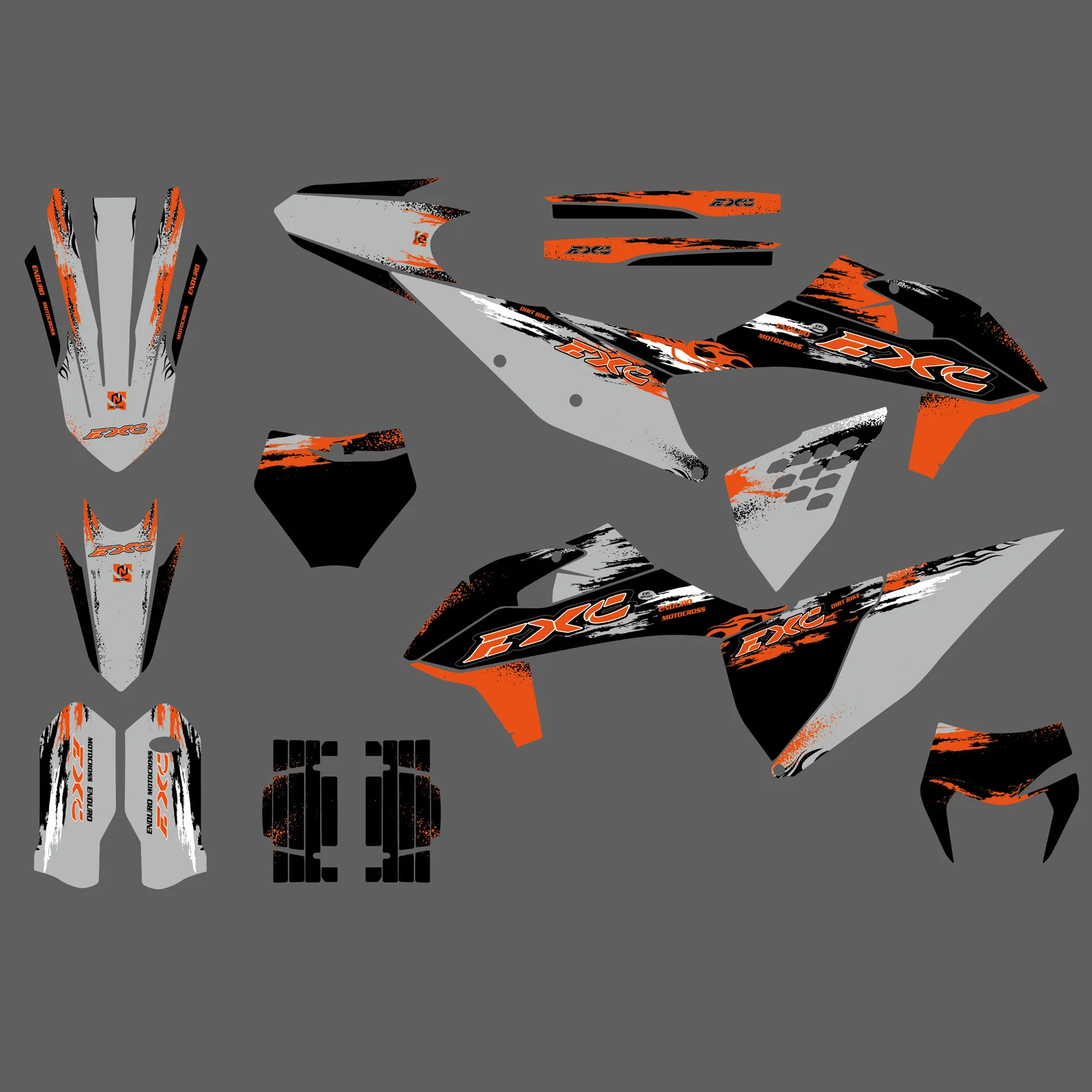 Motorcycle Graphics Decals Stickers Kit For KTM 150 250 300 350 450 500 EXC XC-W 2020-2023 - Image 5