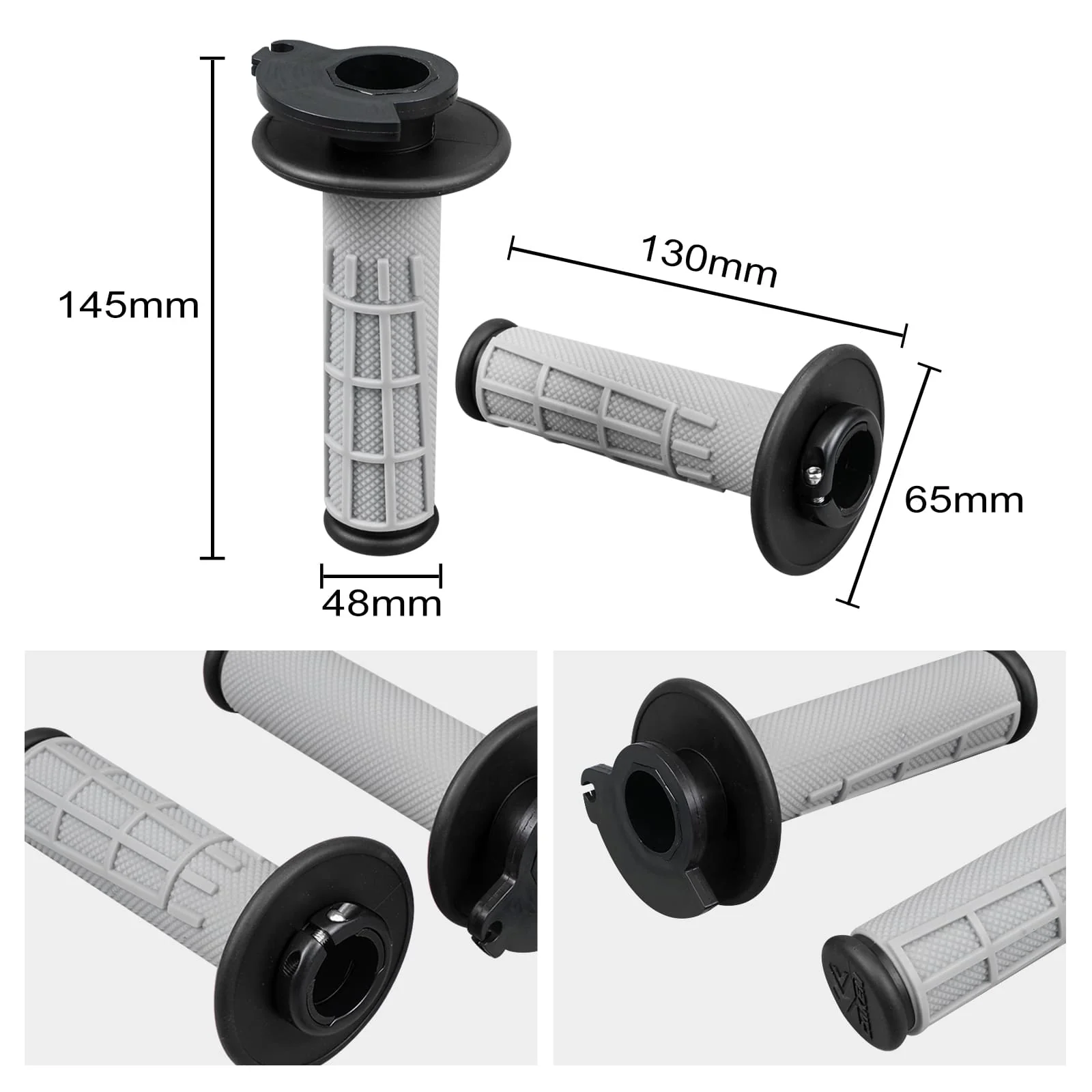 Handle Bar Lock-on Hand Grips Set for KTM 125-500 - Image 8