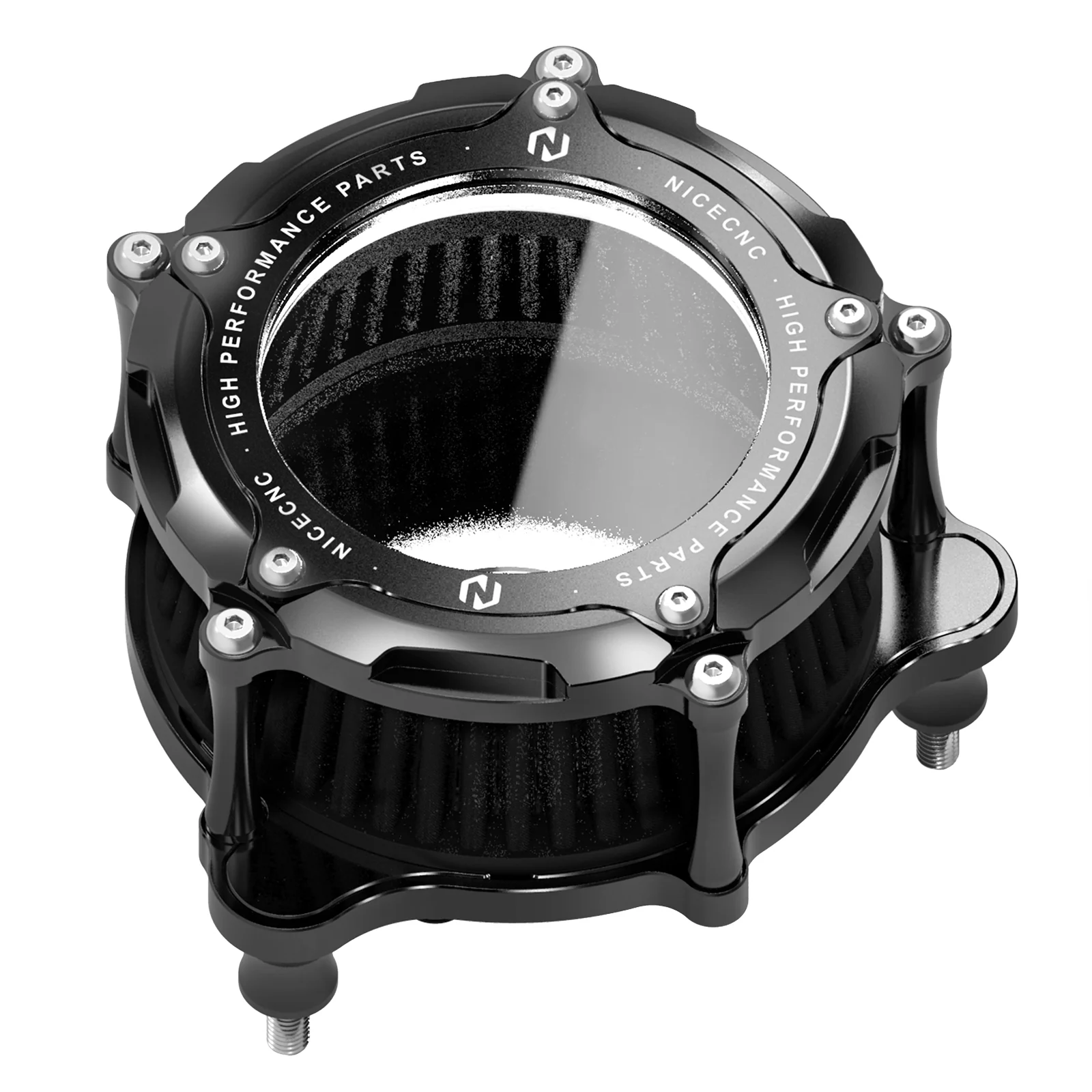 Full Clear M8 LED Air Cleaner Filter Intake Kit For Harley Road King Electra Street Glide - Image 13