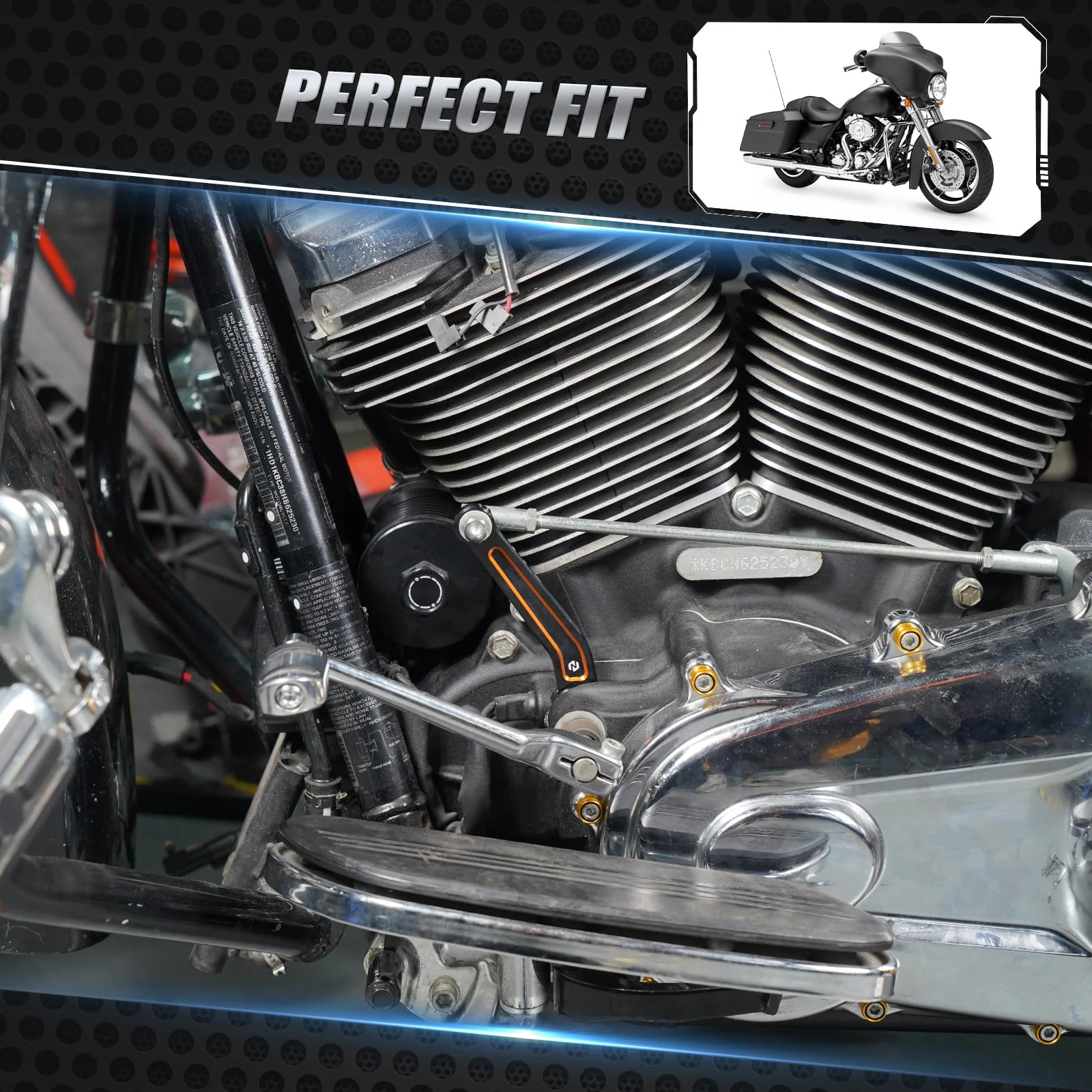 Inner Shift Shifter Arm Rod Lever For Harley Road King Electra Street Glide Ultra Limited - Image 2