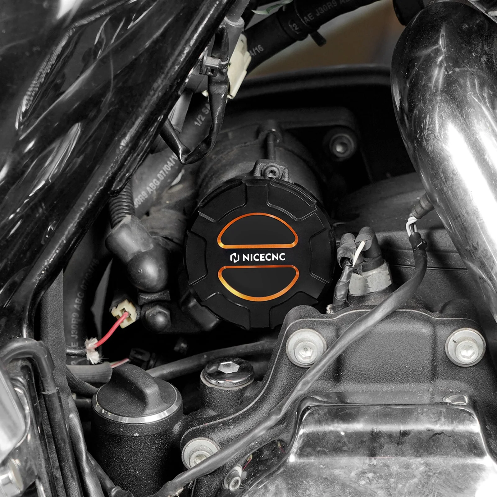 Starter Motor End Trim Cover For Harley Road King Electra Street Glide Ultra Limited - Image 2