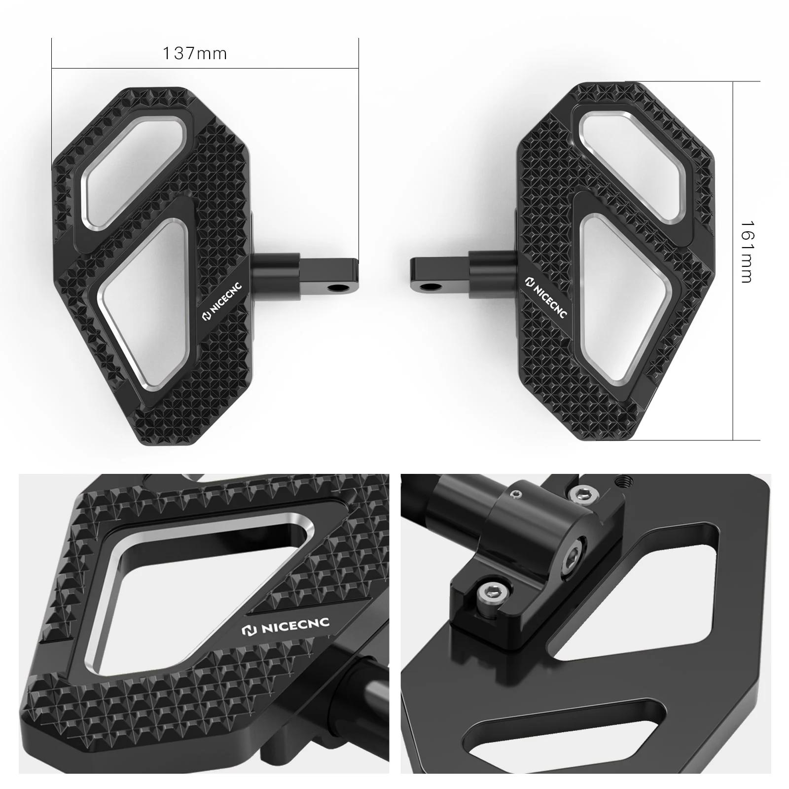 Enlarged Passenger Floorboards Footboard Foot Floor For Harley Road King Street Glide - Image 17