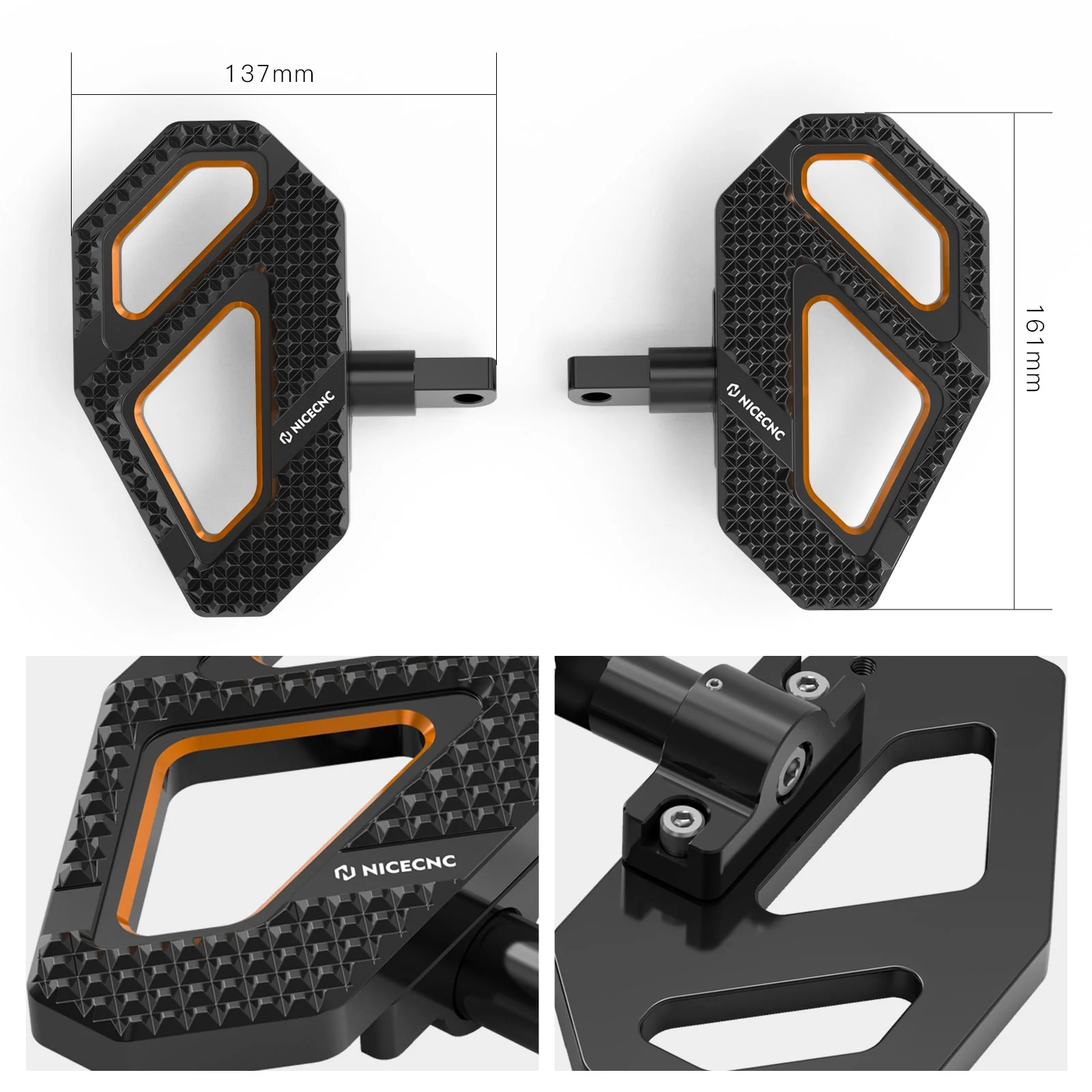 Enlarged Passenger Floorboards Footboard Foot Floor For Harley Road King Street Glide - Image 7