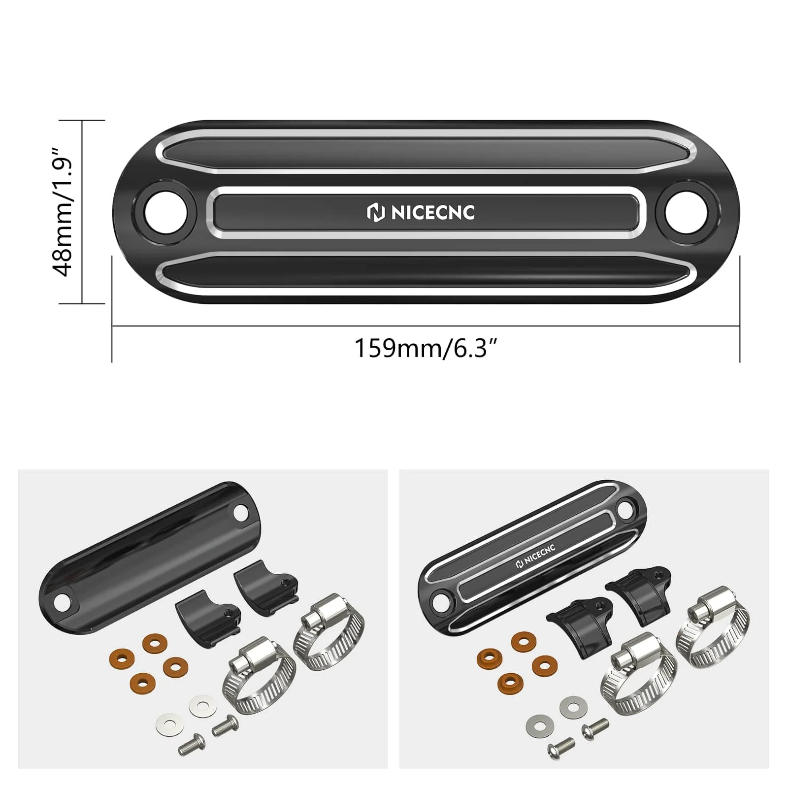 Muffler Exhaust Pipe Heat Shield Cover Heel Guard For Harley Road King Street Glide - Image 12