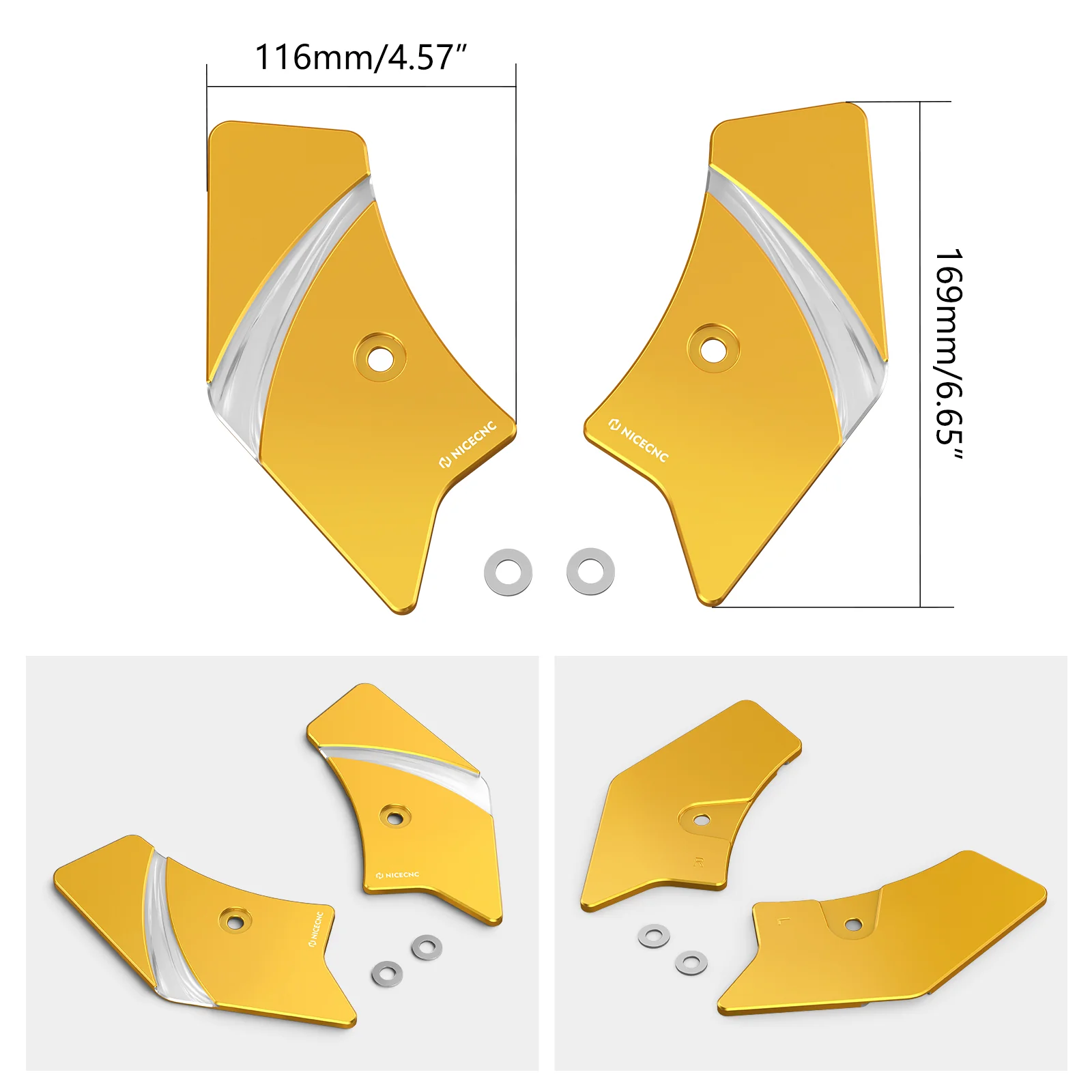 Frame Side Steering Neck Covers Trim For Harley Road King Electra Street Glide - Image 11