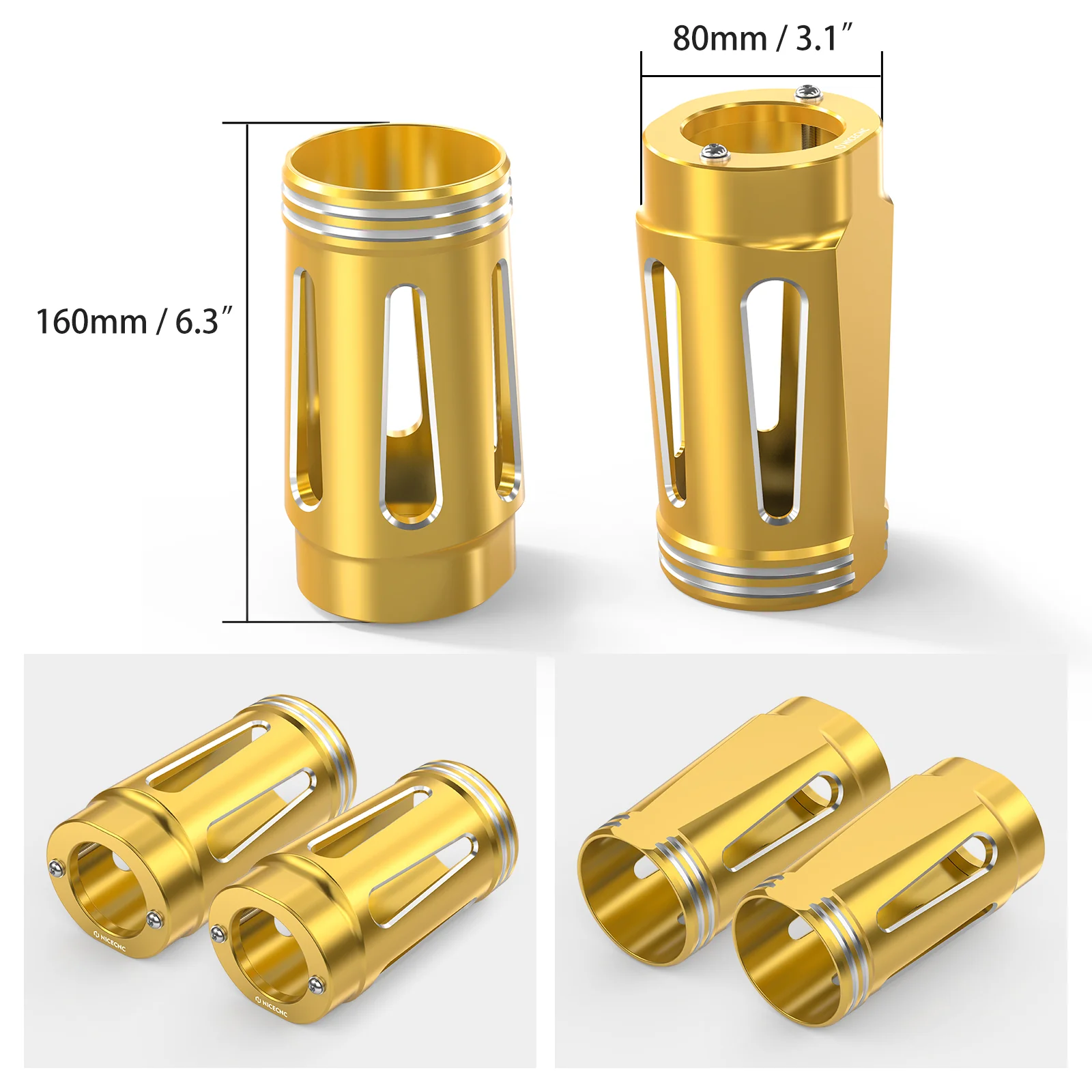 Front Fork Tube Slider Covers For Harley Road King Street Glide Freewheeler Ultra Limited - Image 16