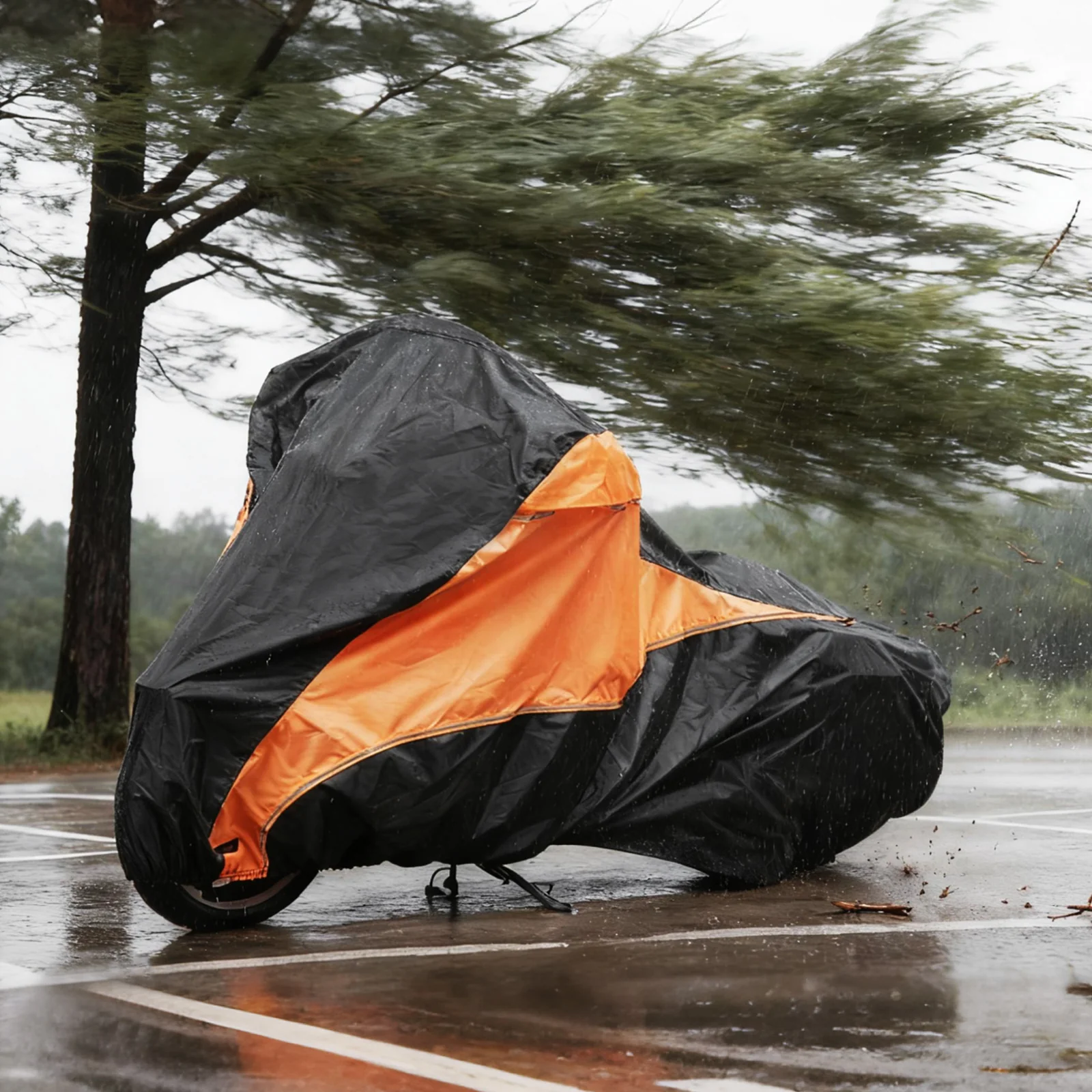 All-Weather Motorcycle Cover w/Heat Shield Protection For Harley Road King Street Glide - Image 3