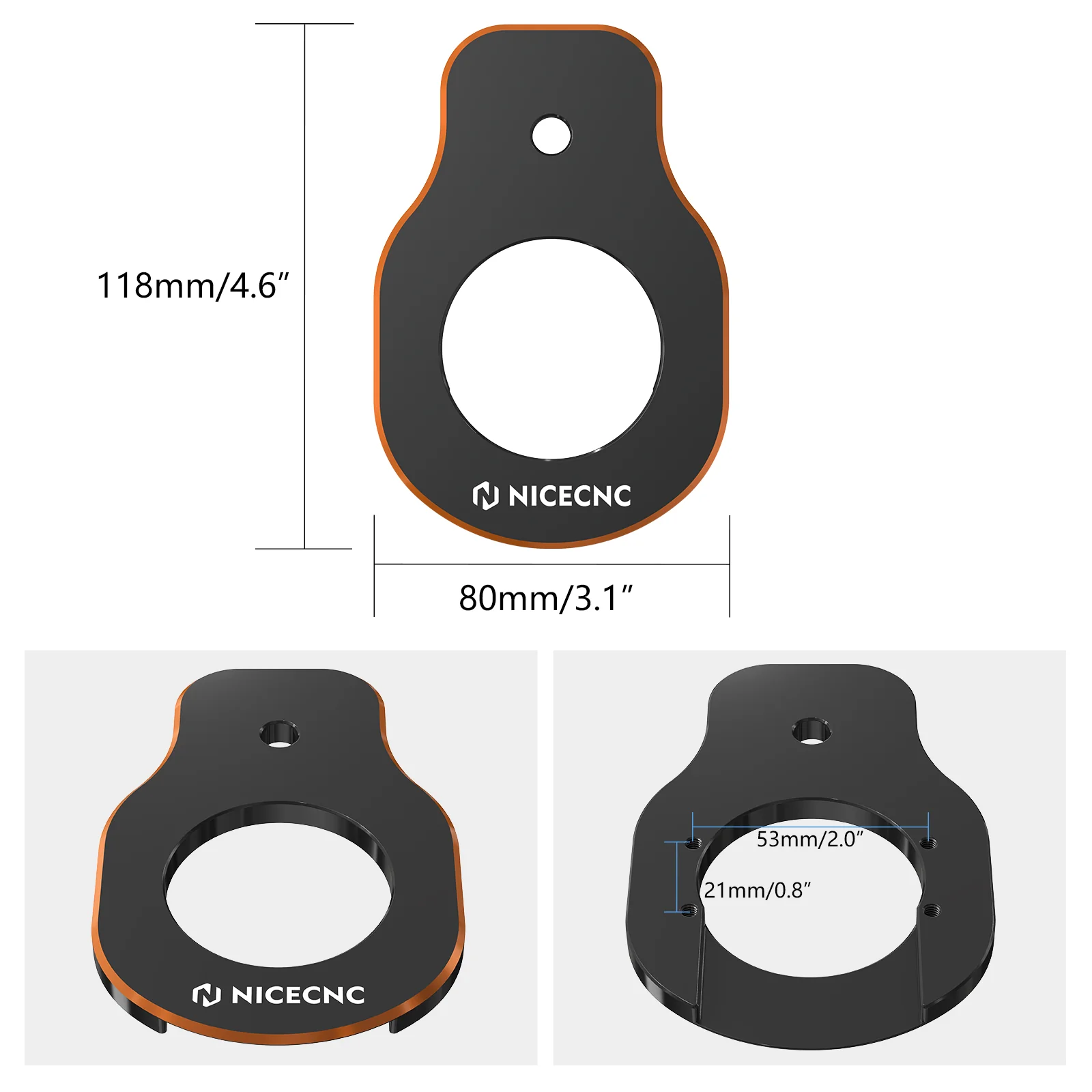 Ignition Key Switch Relocation Mount Bracket For Harley Road King Street Glide Ultra Limited - Image 7