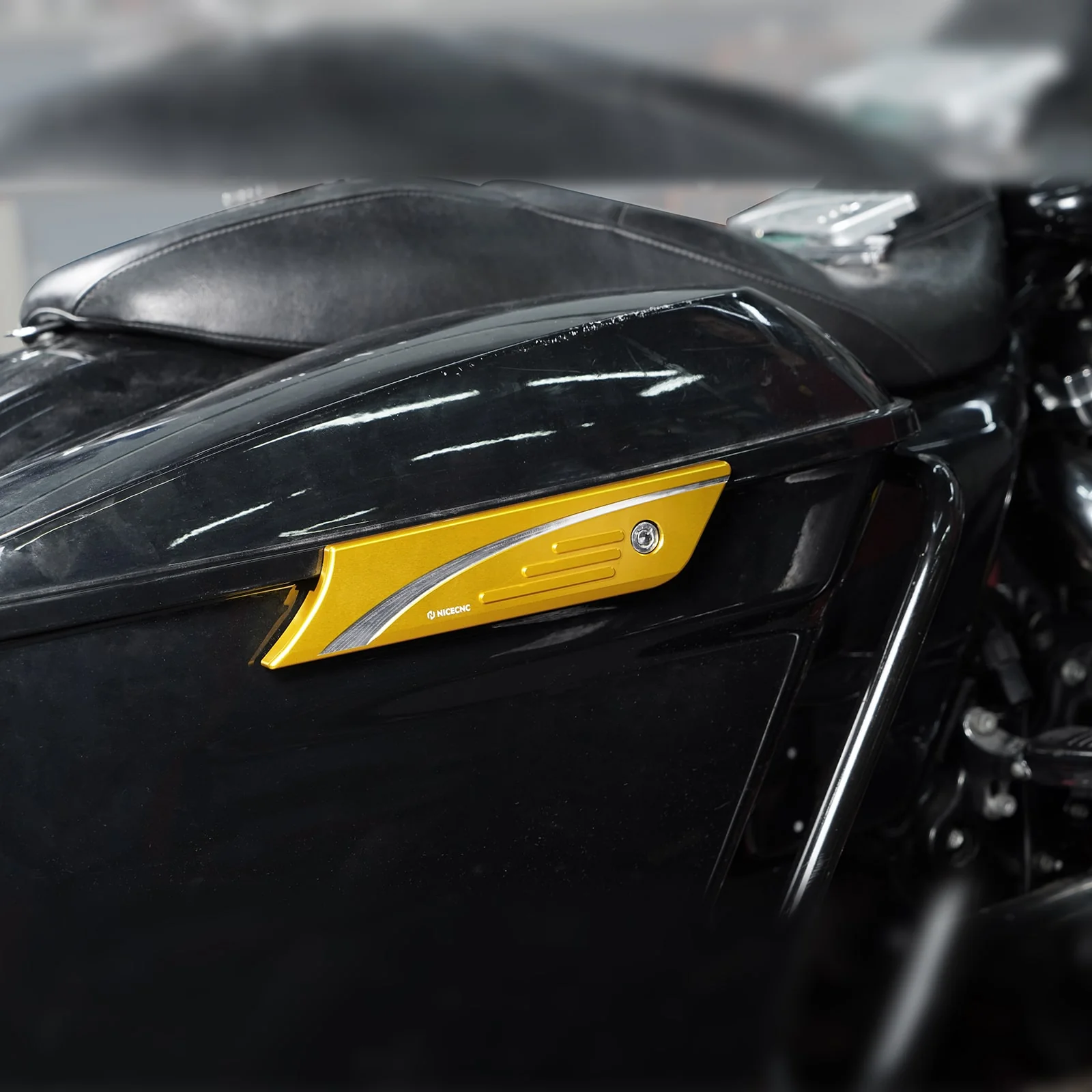 Saddlebag Latch Decorative Covers For Harley Road King Electra Street Glide - Image 3