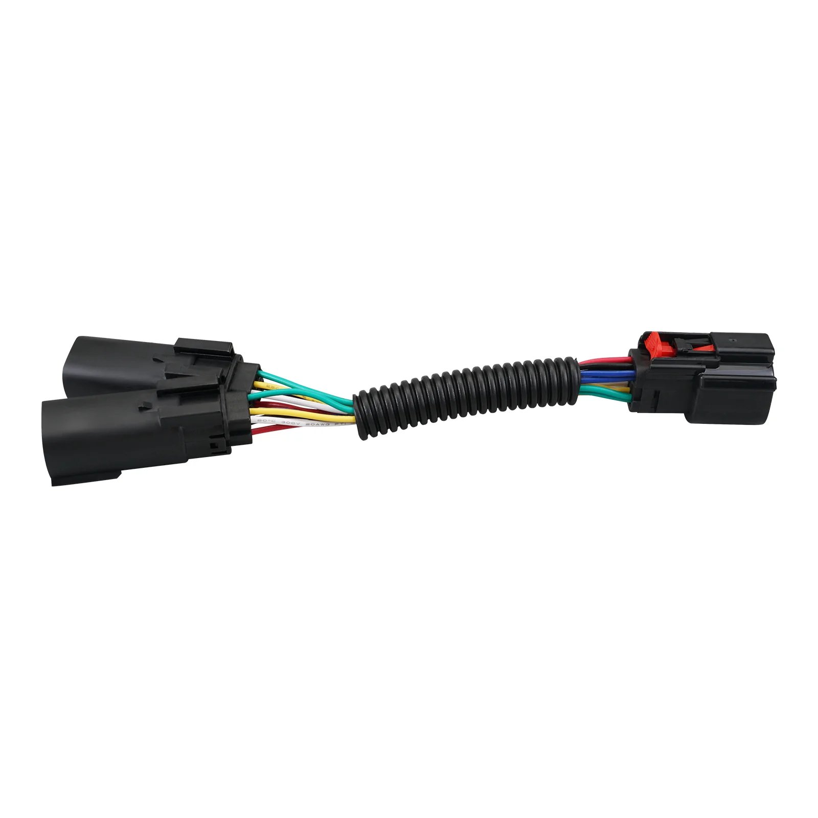 Y-Splitter Harness Adapter Extension Light Cable Plug For Harley Road King Street Glide - Image 4