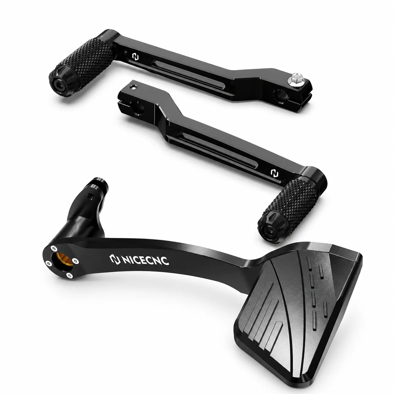 Rear Brake Arm Pedal Kit + Heel Toe Shifter Levers For Harley Road King Street Glide