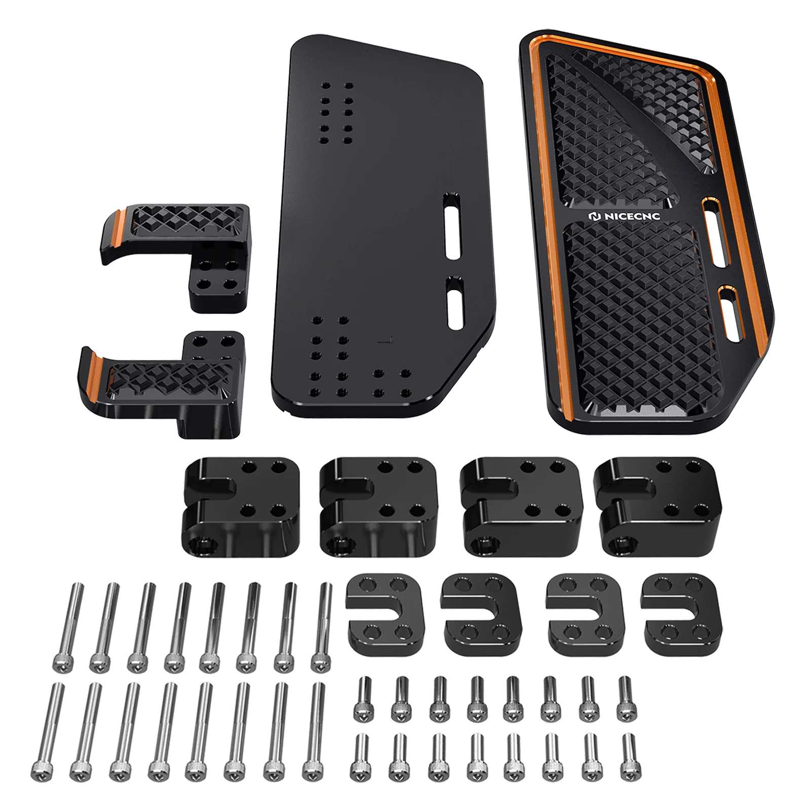 Rider Floorboards Footboards Inserts Kit For Harley Road King Electra Street Glide Ultra Limited - Image 8