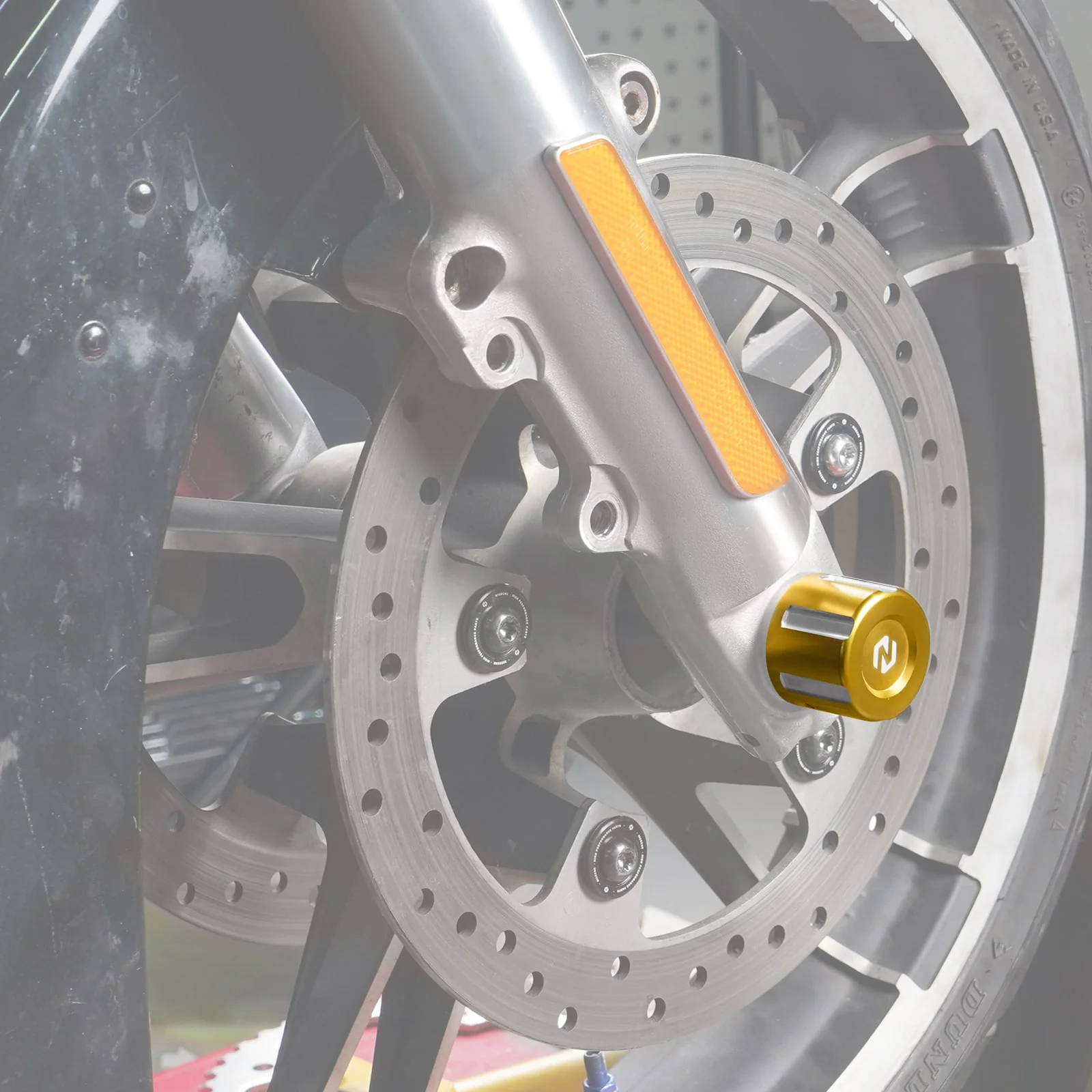 Front Axle Nut Covers Caps For Harley Sportster 1200 72 48 XL Iron 883 XL883N - Image 3