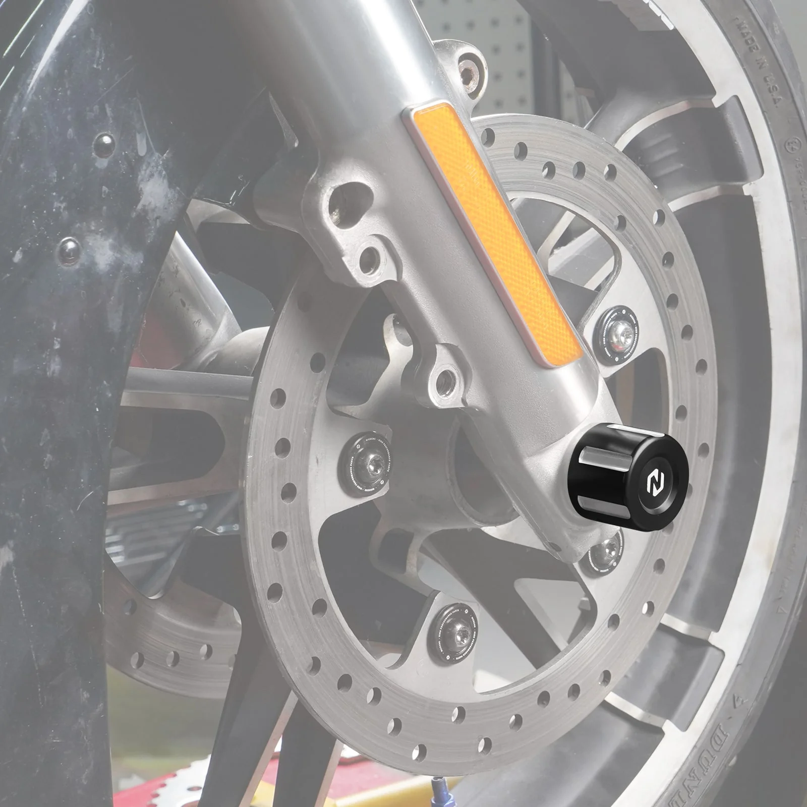 Front Axle Nut Covers Caps For Harley Sportster 1200 72 48 XL Iron 883 XL883N - Image 4