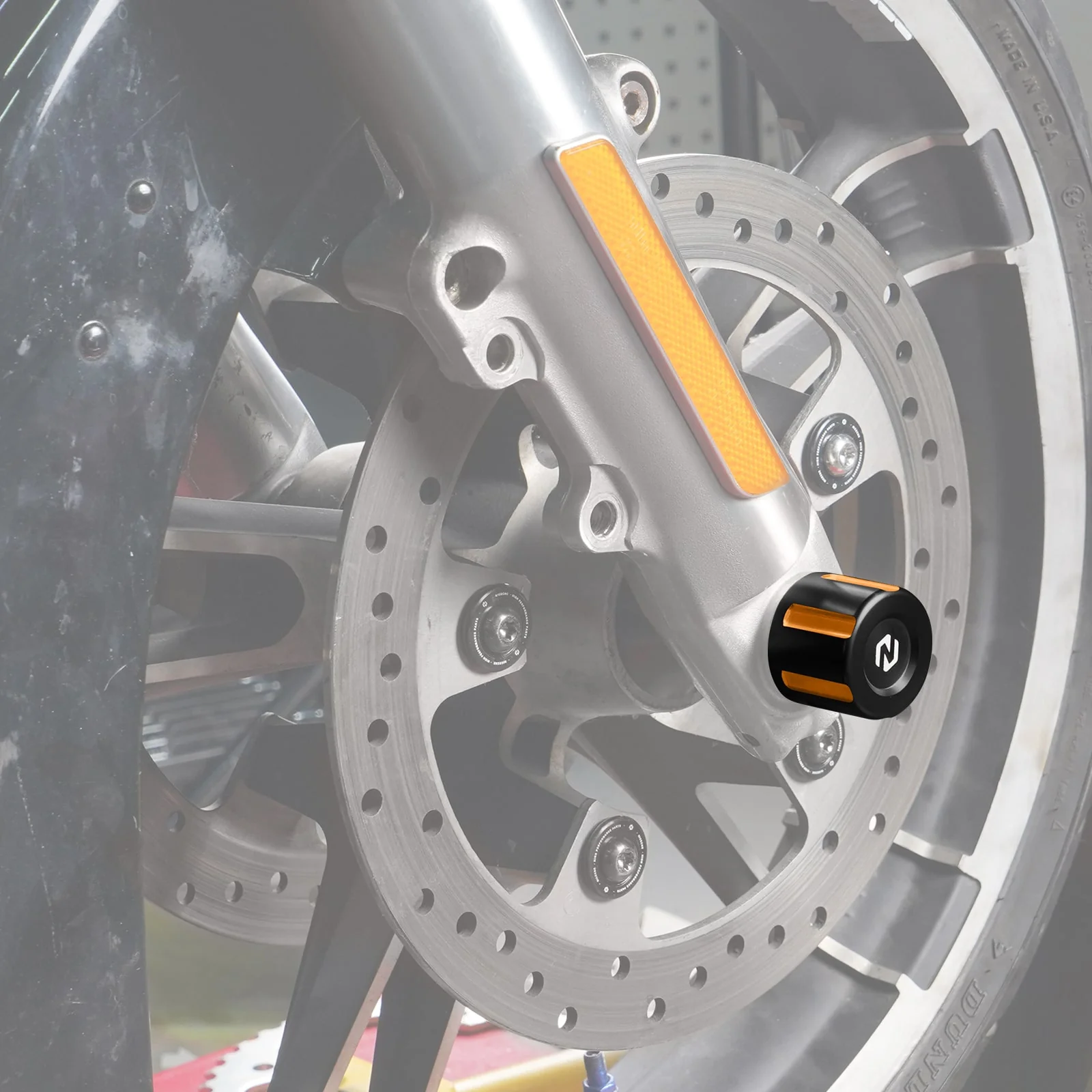 Front Axle Nut Covers Caps For Harley Sportster 1200 72 48 XL Iron 883 XL883N - Image 2