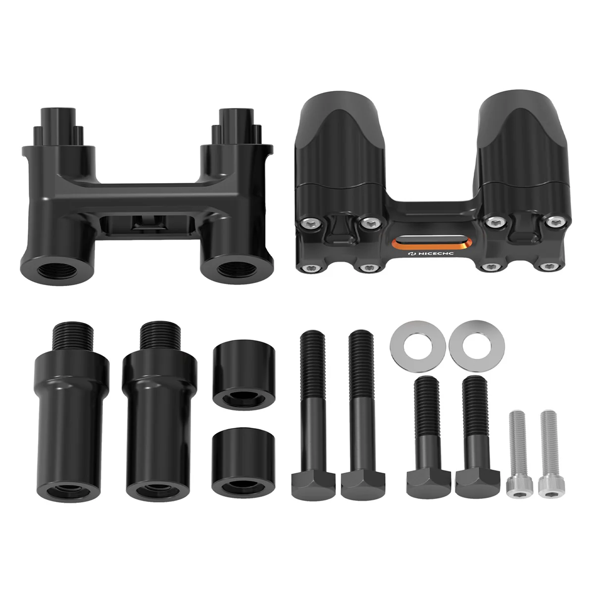 Kickback 1-1/8" Handlebar Riser Adjustable For Harley Softail Heritage Fat Boy - Image 15