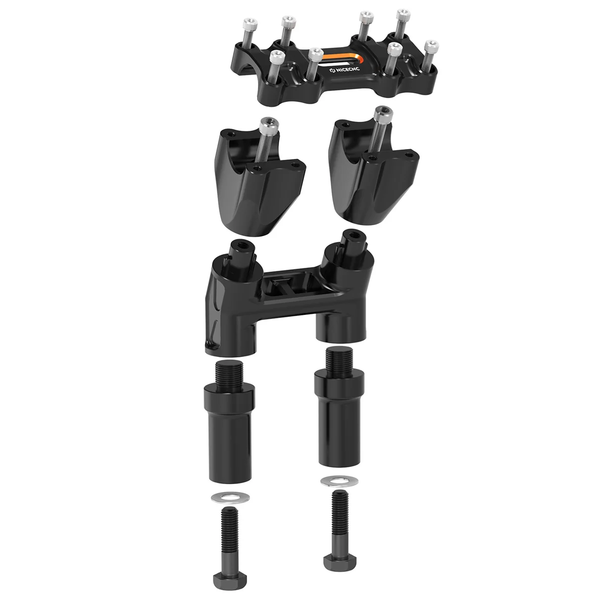 Kickback 1-1/8" Handlebar Riser Adjustable For Harley Softail Heritage Fat Boy - Image 17