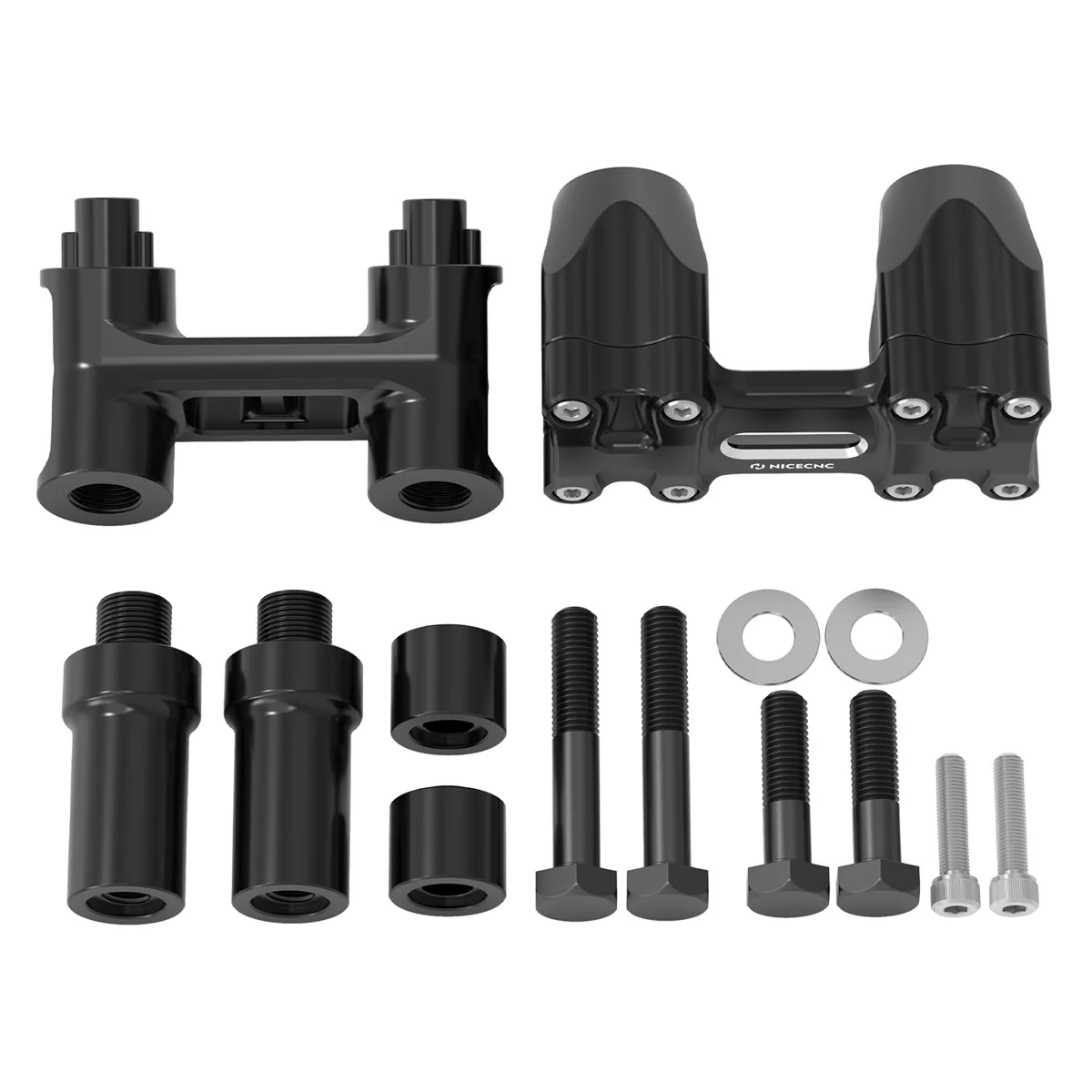 Kickback 1-1/8" Handlebar Riser Adjustable For Harley Softail Heritage Fat Boy - Image 22