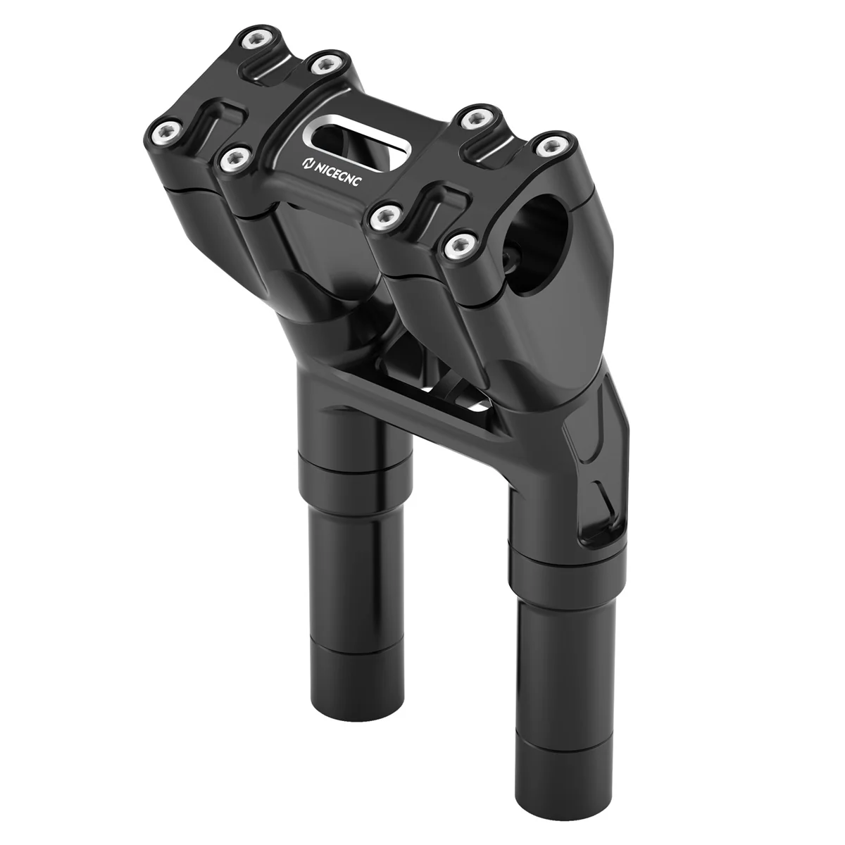 Kickback 1-1/8" Handlebar Riser Adjustable For Harley Softail Heritage Fat Boy - Image 25