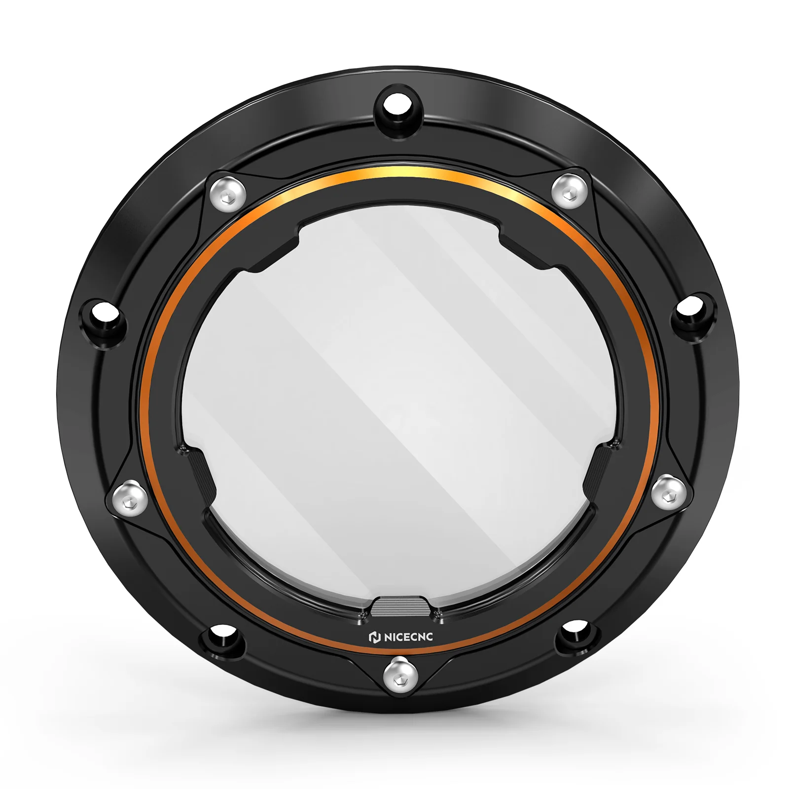 Transparent V Twin Cam Derby Clutch Cover For Harley Softail Standard Deluxe Custom - Image 7