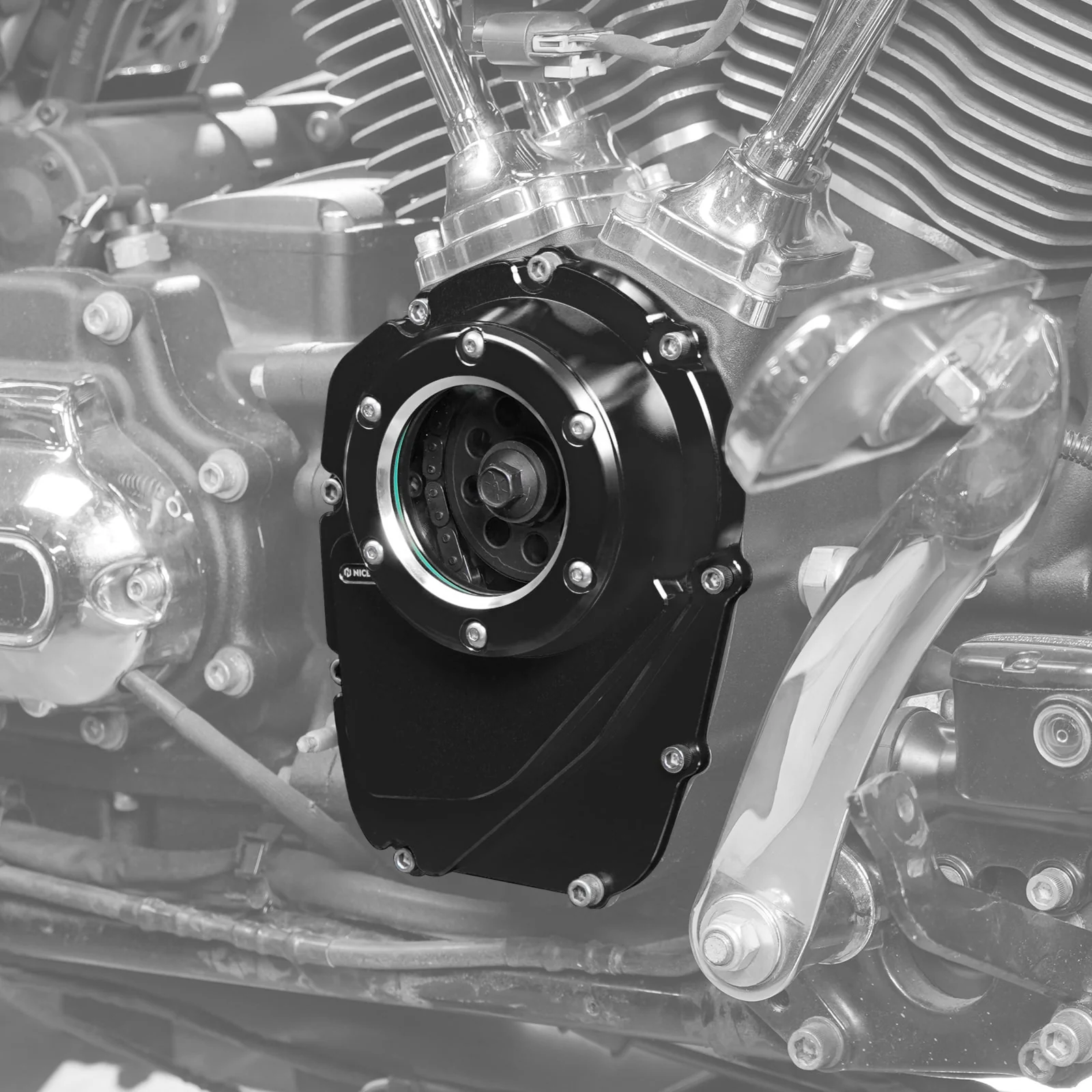 Transparent M8 Camshaft Cam Shaft Cover For Harley Road King Electra Street Glide - Image 4