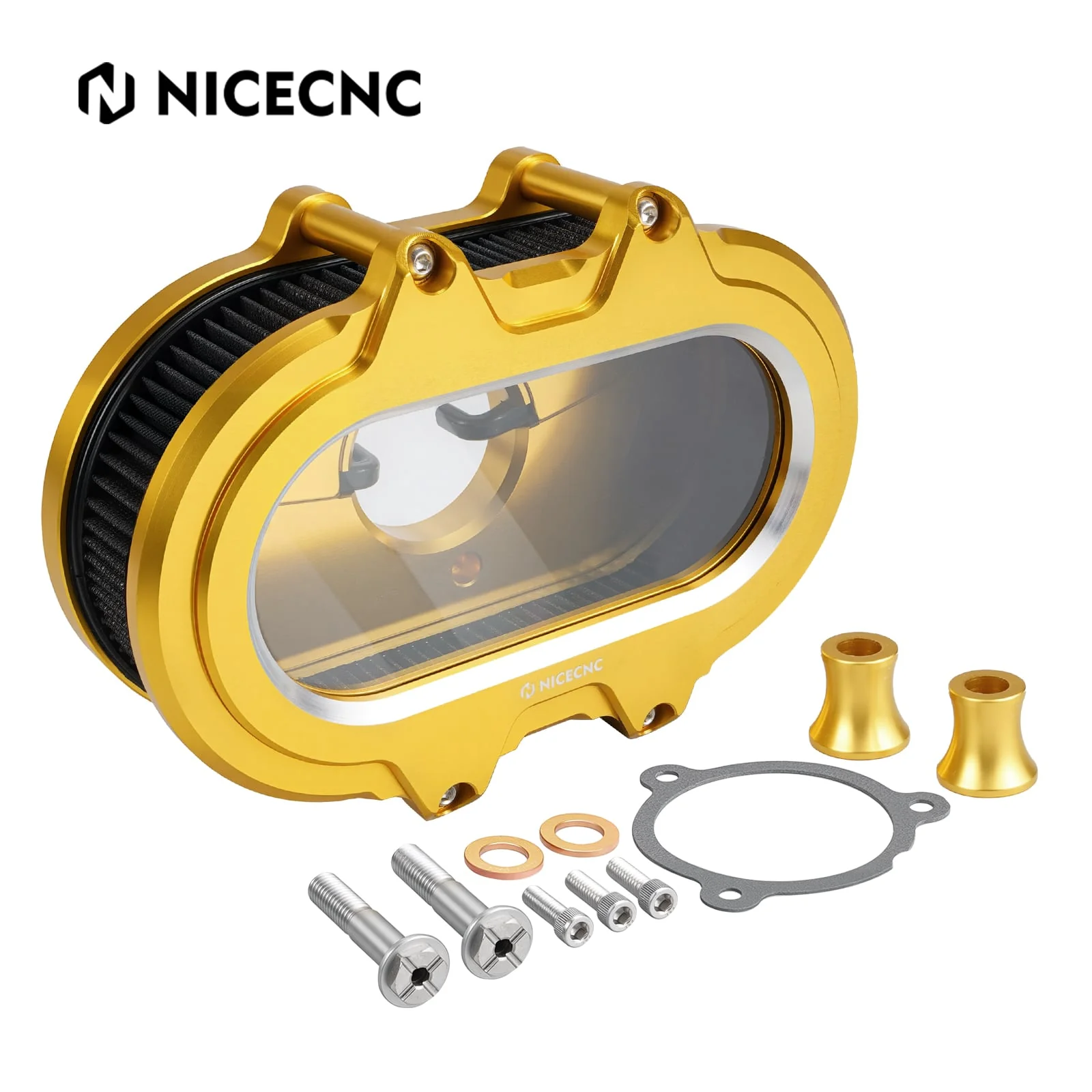 M8 Transparent Air Cleaner Intake Filter Kit For Harley Road King Electra Street Glide - Image 23