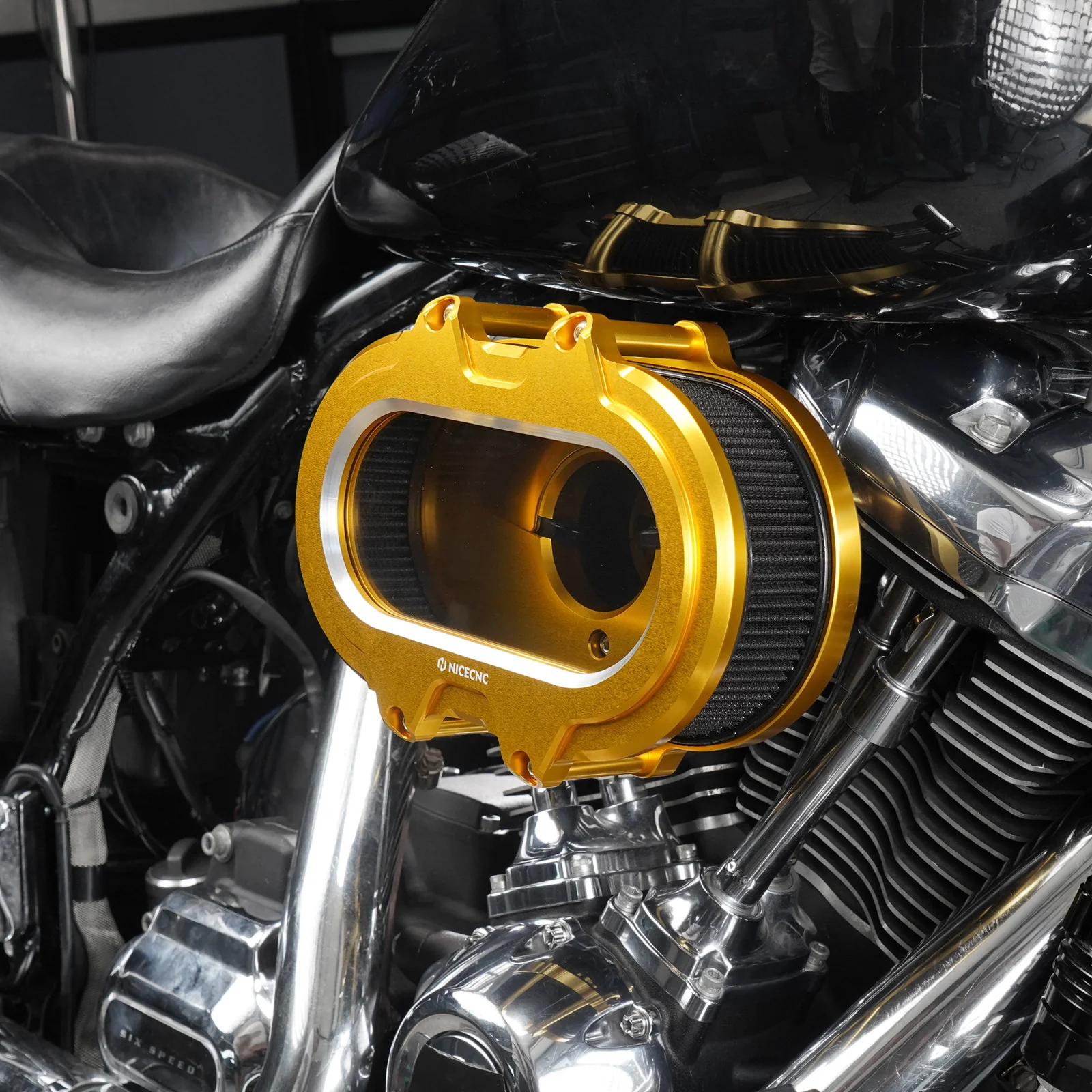 M8 Transparent Air Cleaner Intake Filter Kit For Harley Road King Electra Street Glide - Image 26