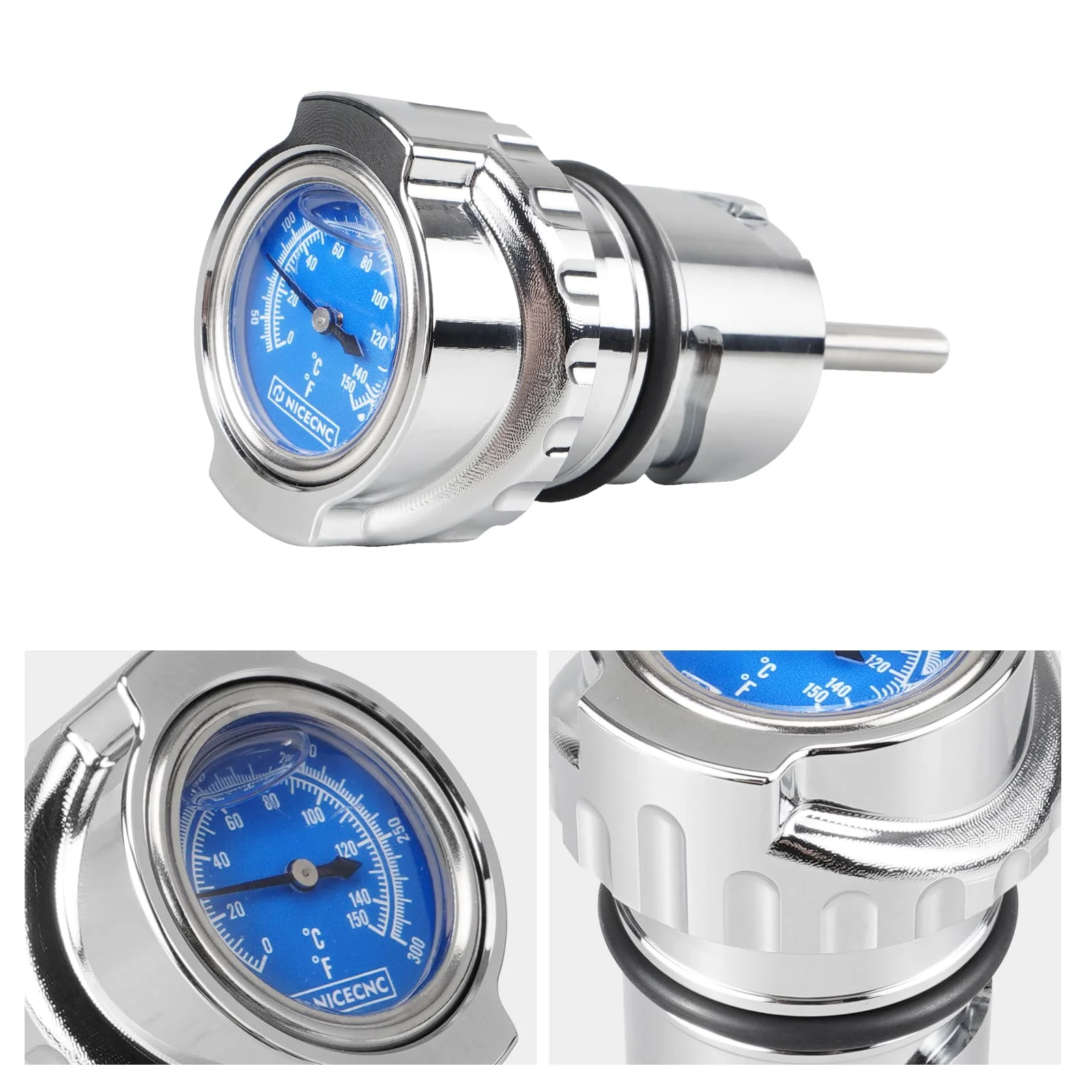 Oil Dipstick Filler Plug w/Thermometer Gauge For Harley Sportster 1200 48 72 XL Iron 883 - Image 15
