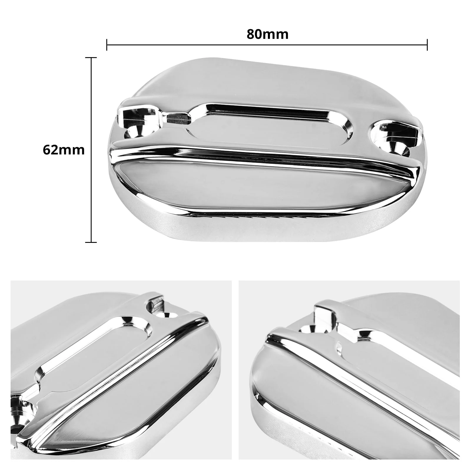 Chromed Front Brake Master Cylinder Cover For Harley Sportster 1200 Iron 883 - Image 4