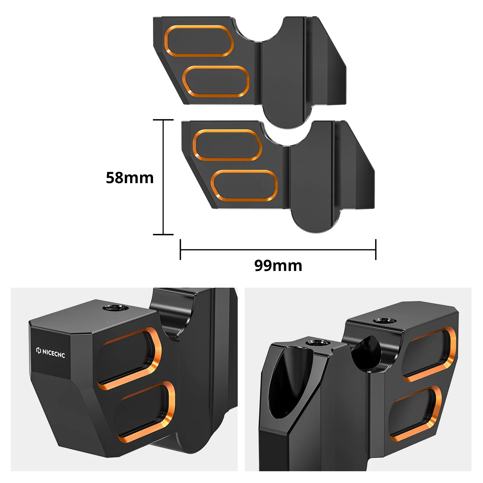 Handlebar Kickback Risers & Phone Holder Bracket Mount Kit For Harley Sportster S 1250 - Image 20