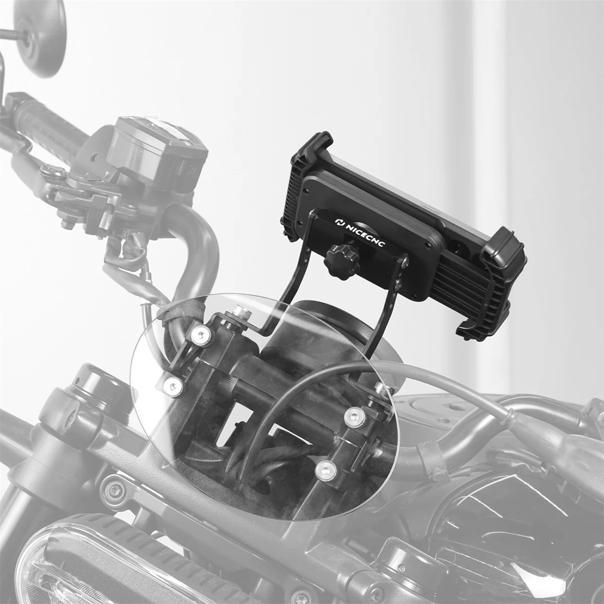 Adjustable Phone Holder Bracket Mounting Kit For Harley Sportster S 1250 2021-2024 - Image 3