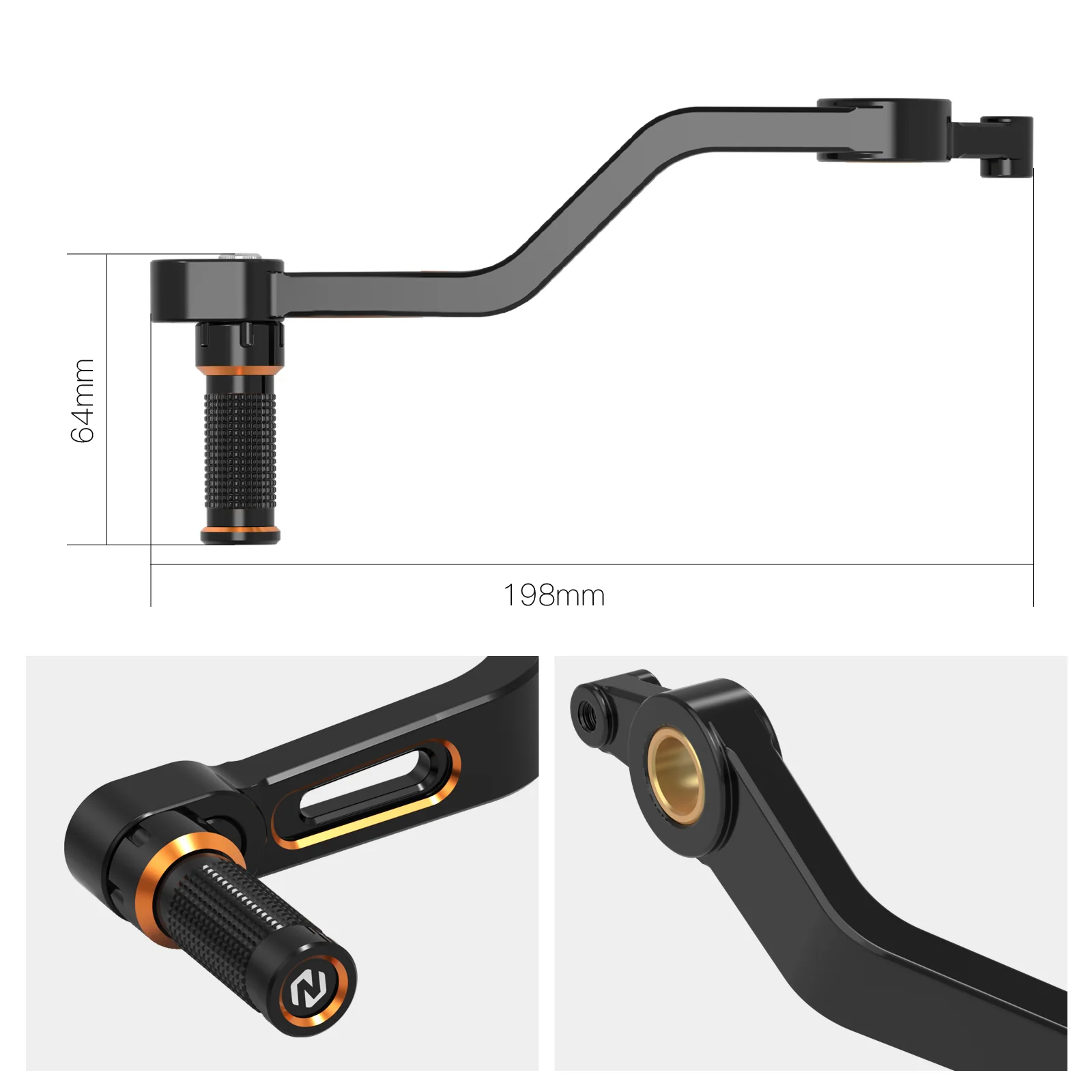 Rider Foot Pegs + Gear Stick Shift Lever + Rear Brake Pedal For Harley Sportster S - Image 12