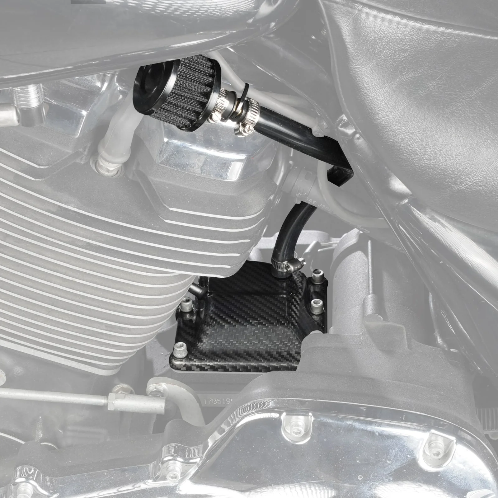 Transparent Vented Transmission Top Cover For Harley-Davidson M8 Engine 2017-2024 - Image 26