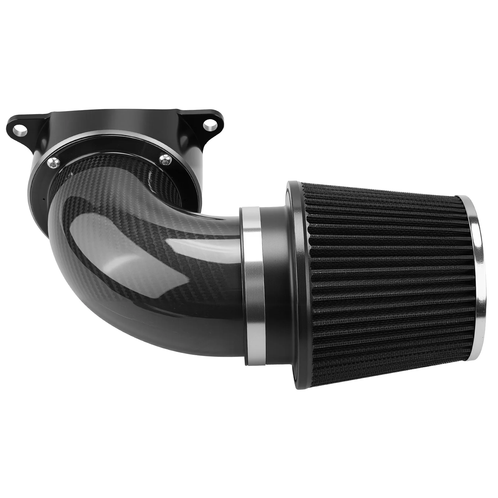 High-Flow Air Cleaner w/External Breather Kit For Harley Twin Cam Engine 2001-2016 - Image 14