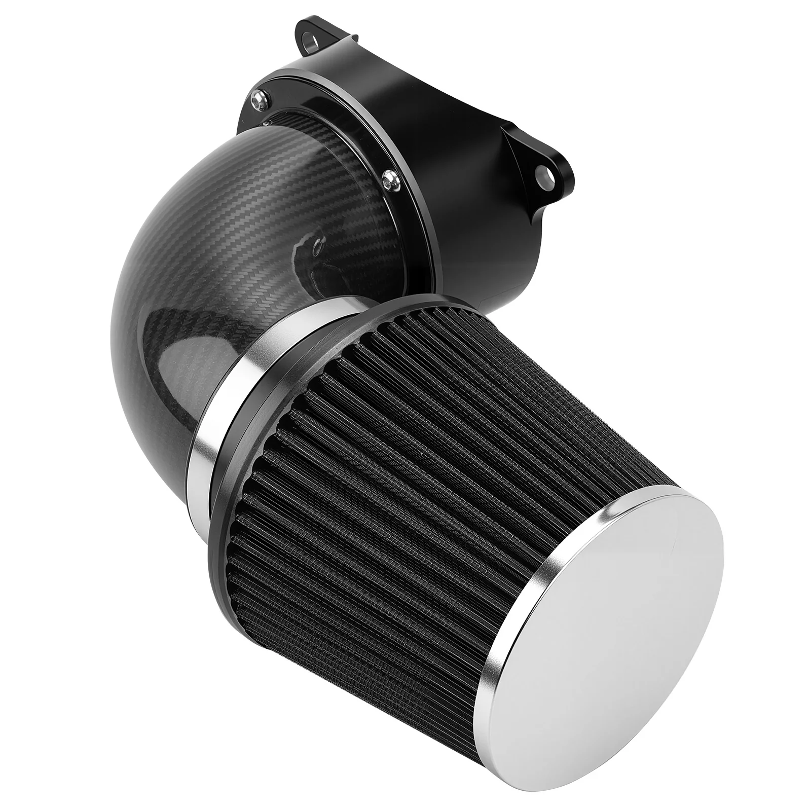 High-Flow Air Cleaner w/External Breather Kit For Harley Twin Cam Engine 2001-2016 - Image 15