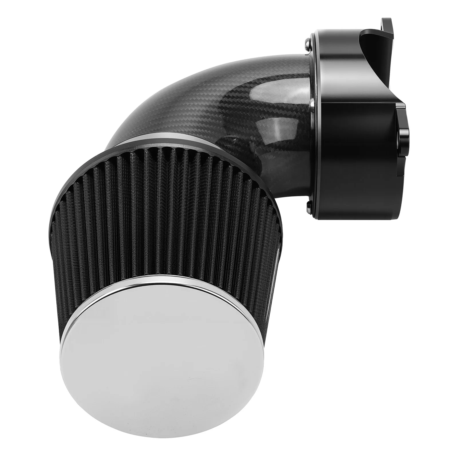 High-Flow Air Cleaner w/External Breather Kit For Harley Twin Cam Engine 2001-2016 - Image 16