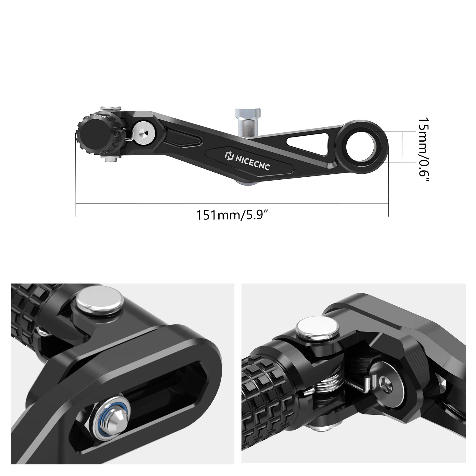 Adjustable Folding Gear Shift Lever For Honda Africa Twin CRF 1000 1100L - Image 3