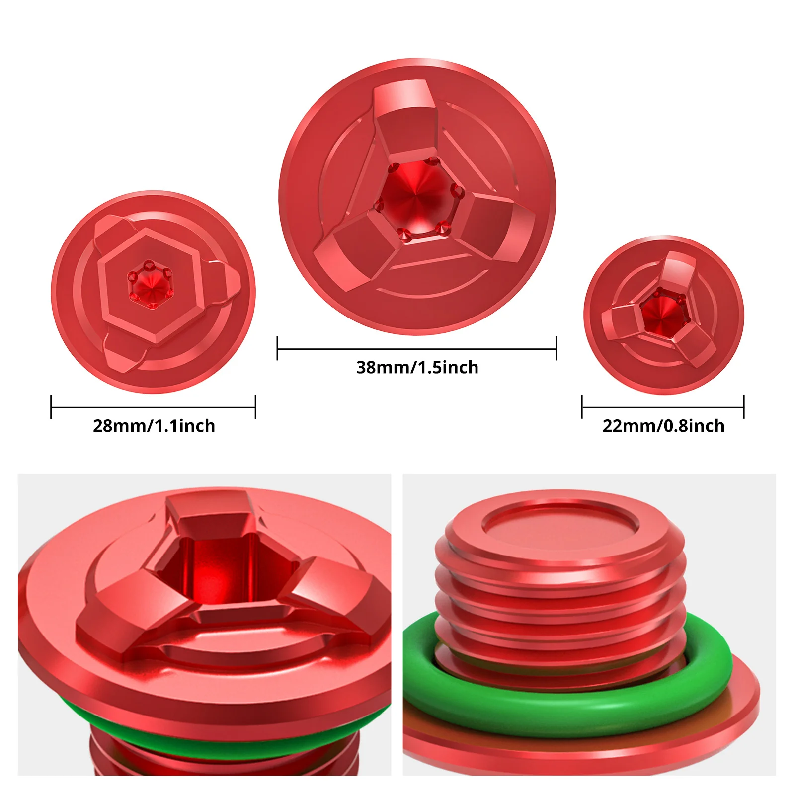 Engine Timing Crankshaft Plug Oil Filler Cap Kit For Honda Africa Twin CRF 1000L 1100L - Image 5
