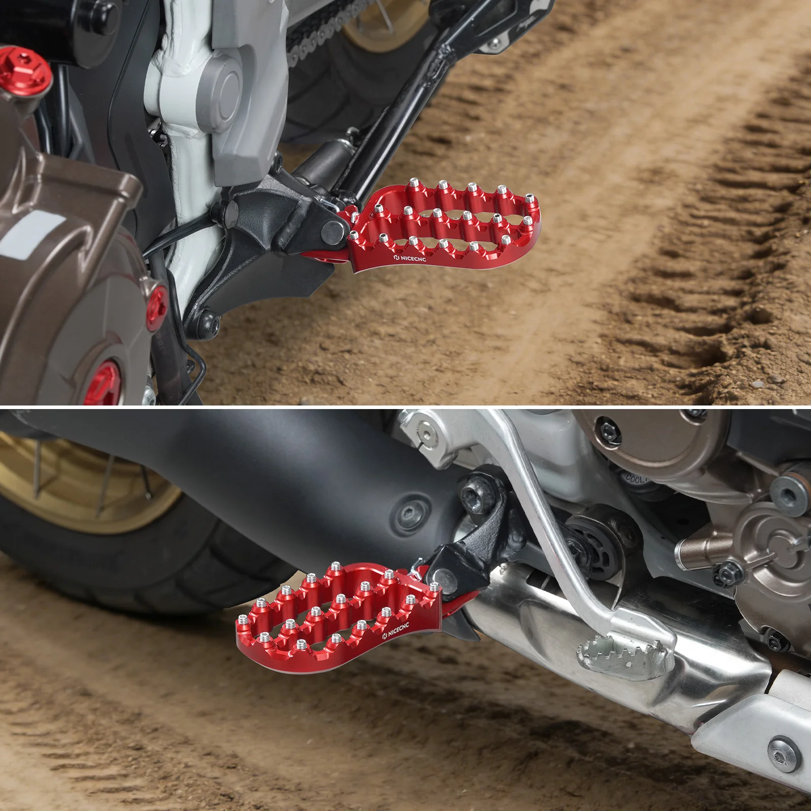 Enlarged Footpegs & Dual Control Brake Pedal Extender For Honda Africa Twin CRF 1100L - Image 2
