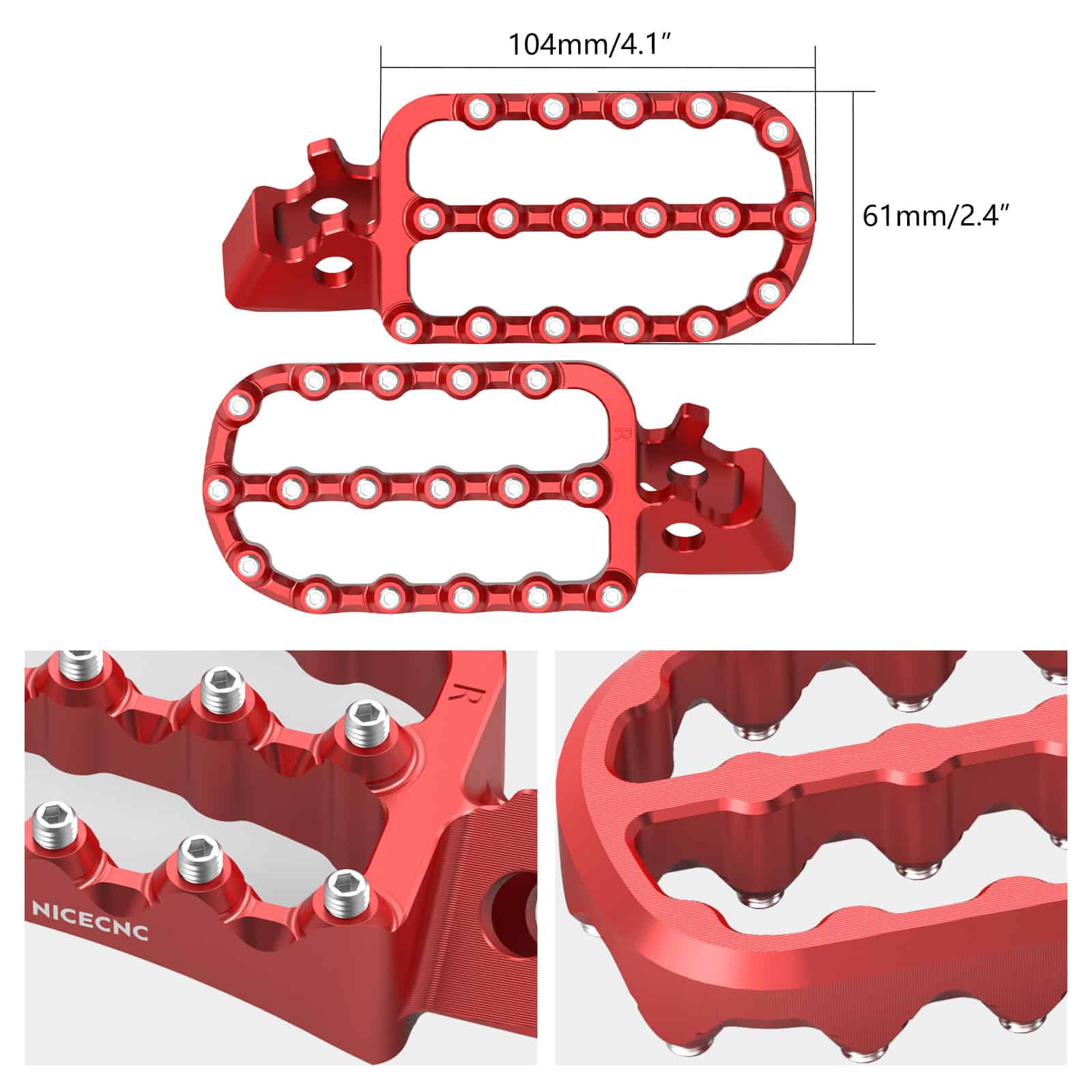 Enlarged Footpegs & Dual Control Brake Pedal Extender For Honda Africa Twin CRF 1100L - Image 9