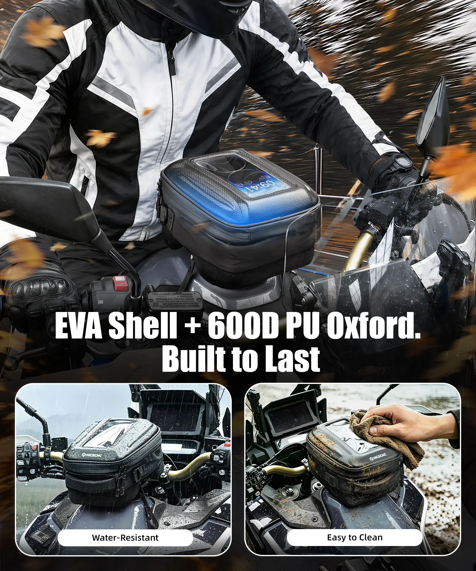 Quick-Release Tank Bag For Honda Africa Twin CRF 1100L Push-Pull Lock System - Image 5