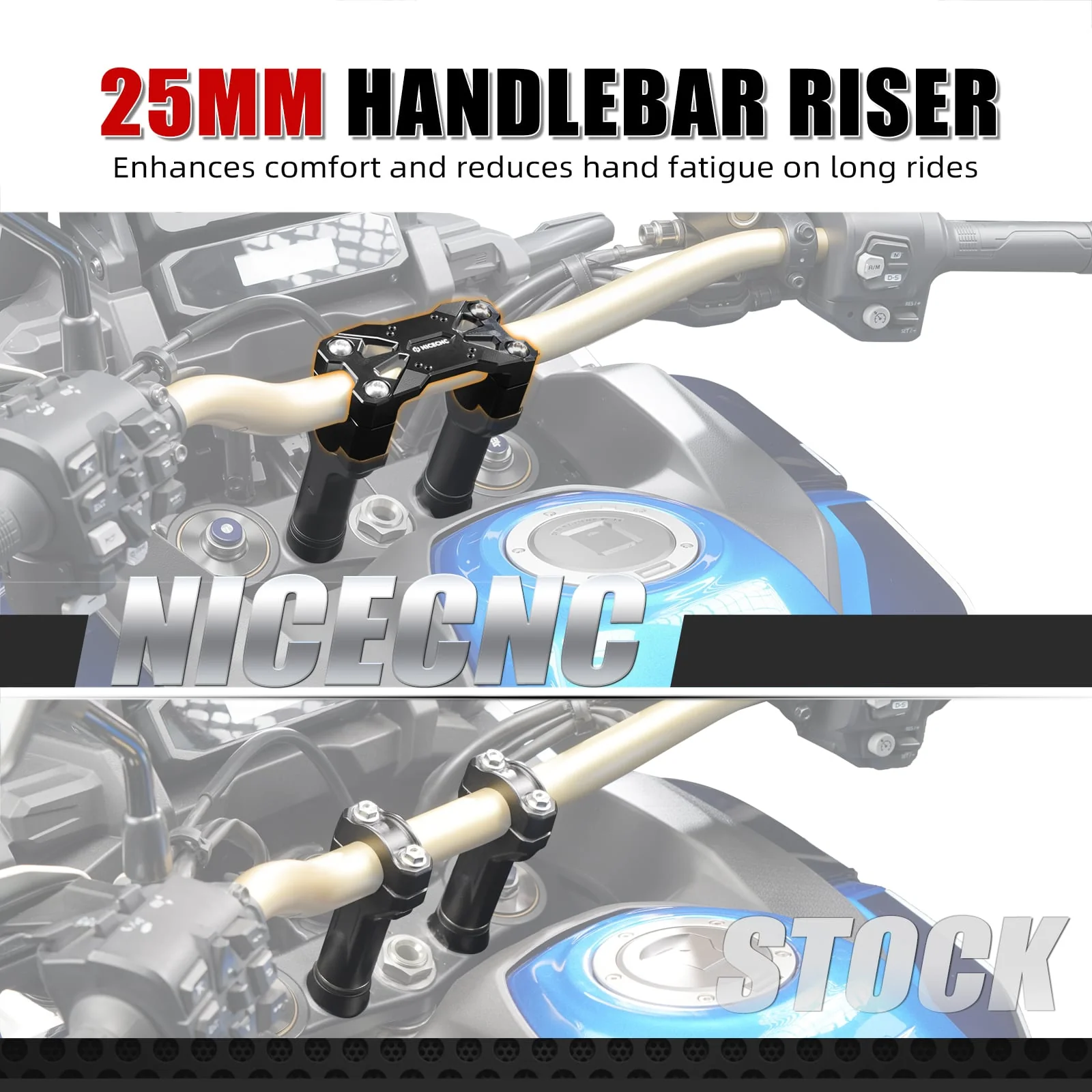 1" Rise GPS Brackets AMPS Mount Handlebar Riser For Honda Africa Twin CRF 1100L - Image 7