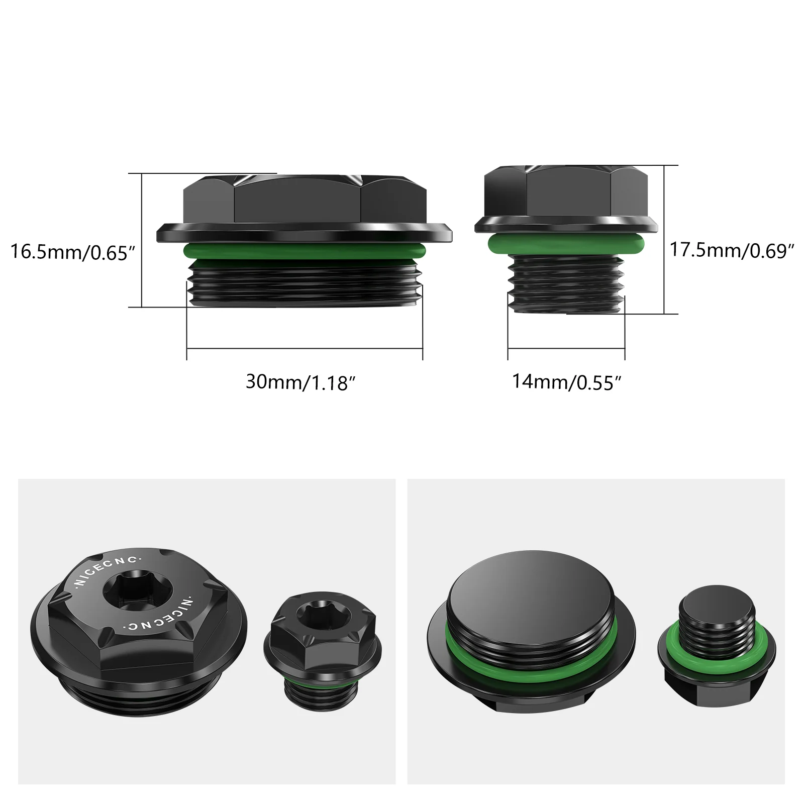 Engine Crankcase Timing Plugs Caps Kit For Honda TRX450 R / ER CRF 150 250 450R - Image 10