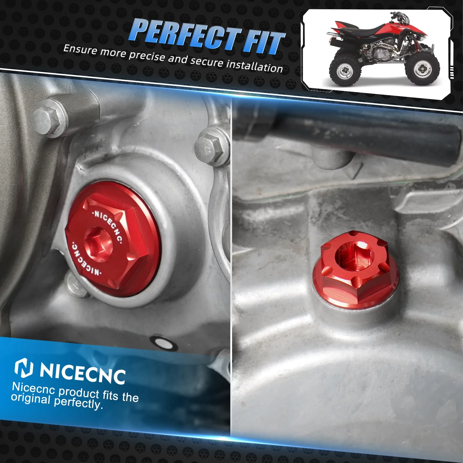 Engine Crankcase Timing Plugs Caps Kit For Honda TRX450 R / ER CRF 150 250 450R - Image 2