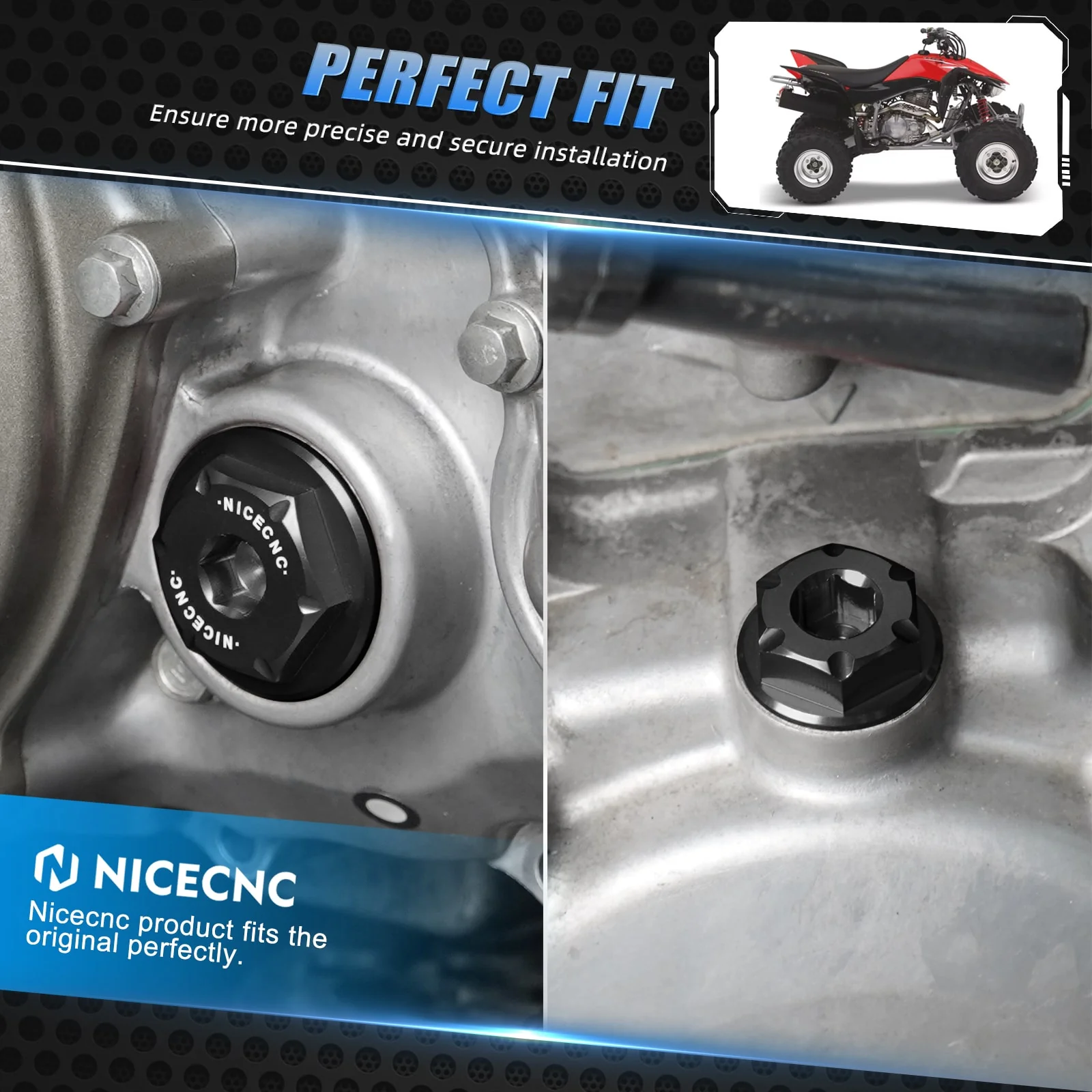 Engine Crankcase Timing Plugs Caps Kit For Honda TRX450 R / ER CRF 150 250 450R - Image 3