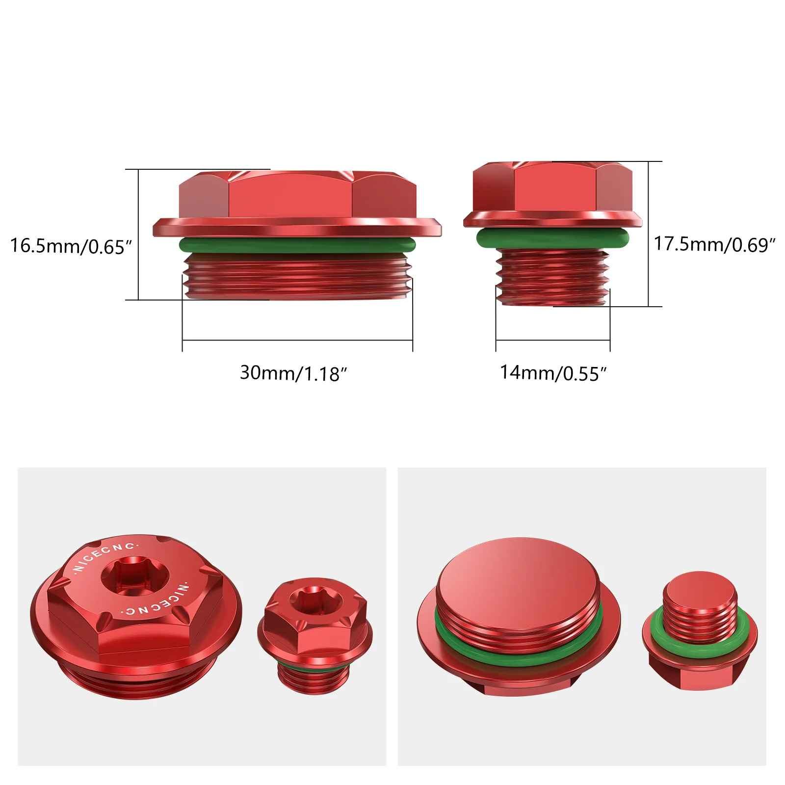 Engine Crankcase Timing Plugs Caps Kit For Honda TRX450 R / ER CRF 150 250 450R - Image 5