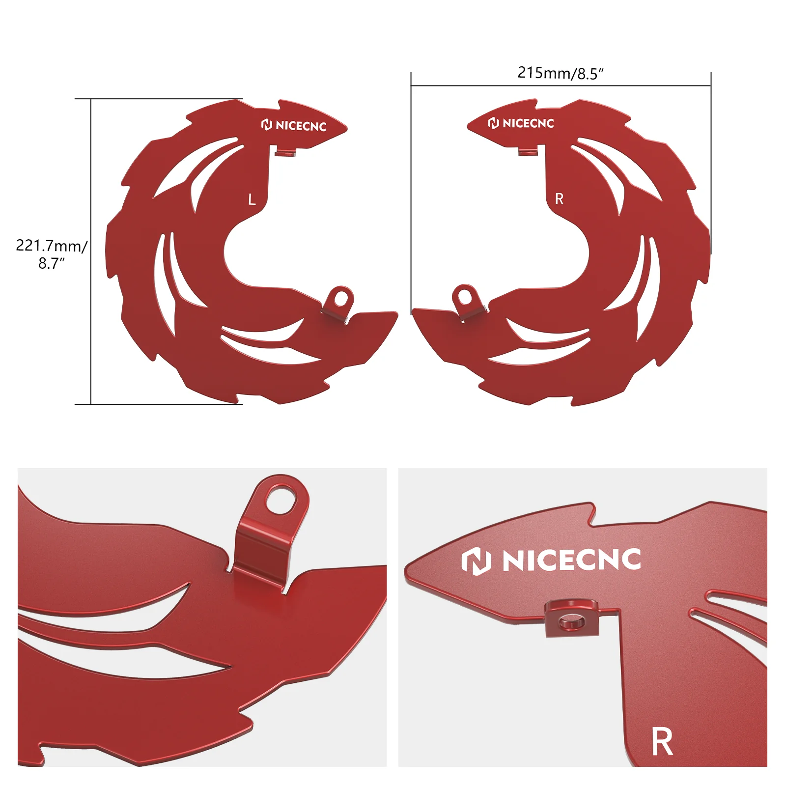 ATV Front Brake Disc Rotor Rock Guards Kit For Honda TRX 450 R / ER 2006-2014 - Image 5
