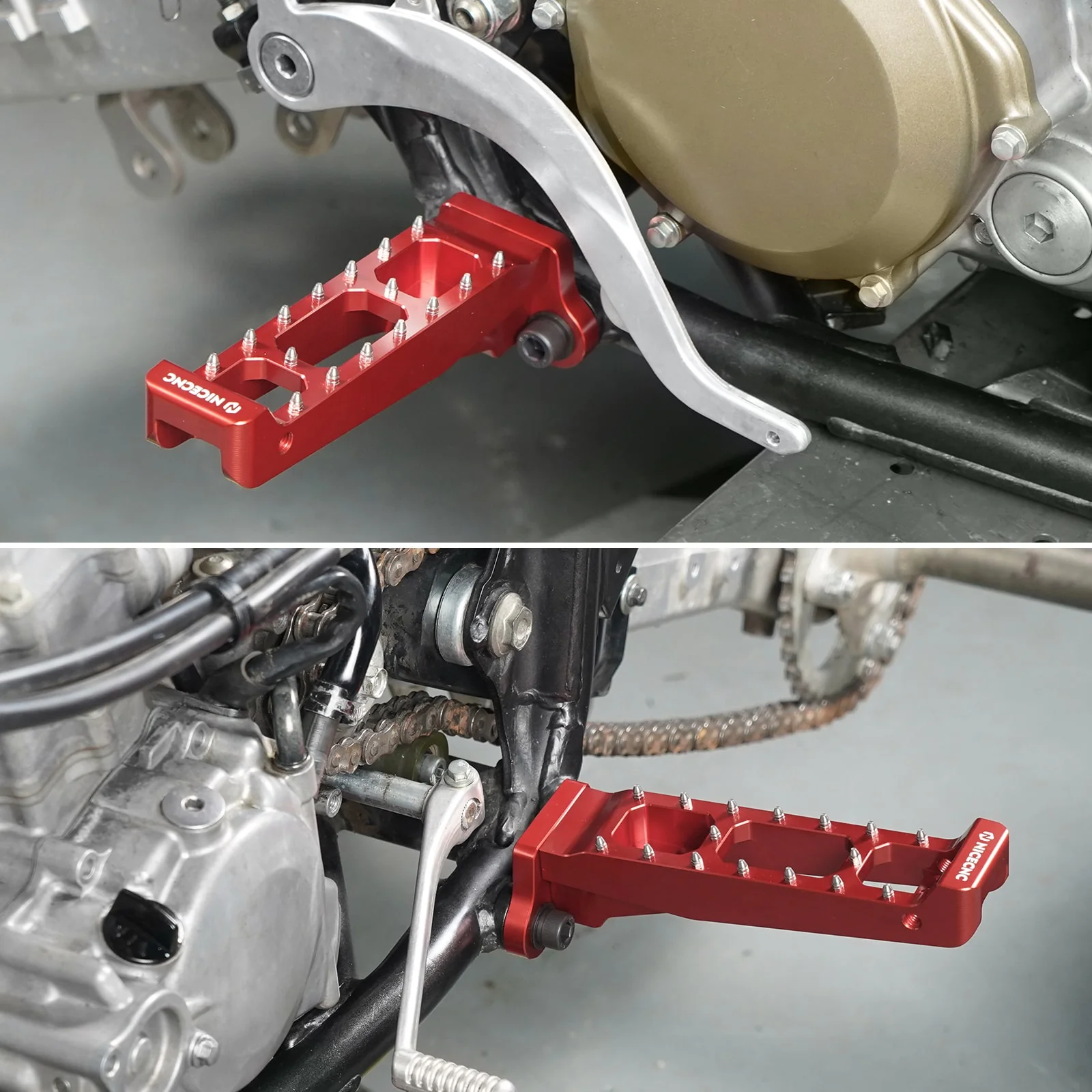ATV Rider Foot Pegs Rest Pedals Kit For Honda TRX 450 R / ER 2006-2014 - Image 2
